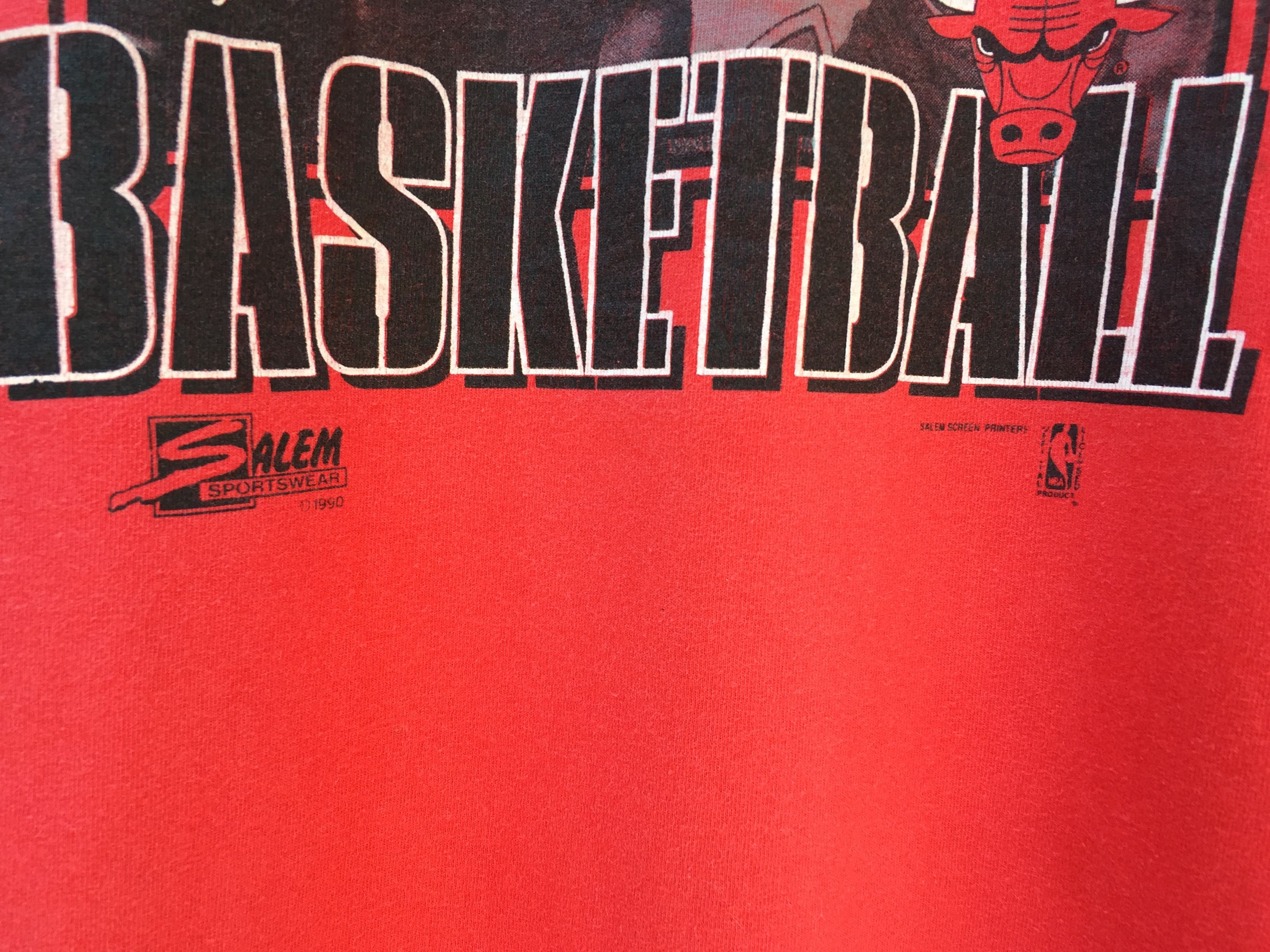 NBA Vtg 90 Chicago Bulls Basketball Nba Tee Tops Tshirt Size US L / EU 52-54 / 3 - 5 Thumbnail