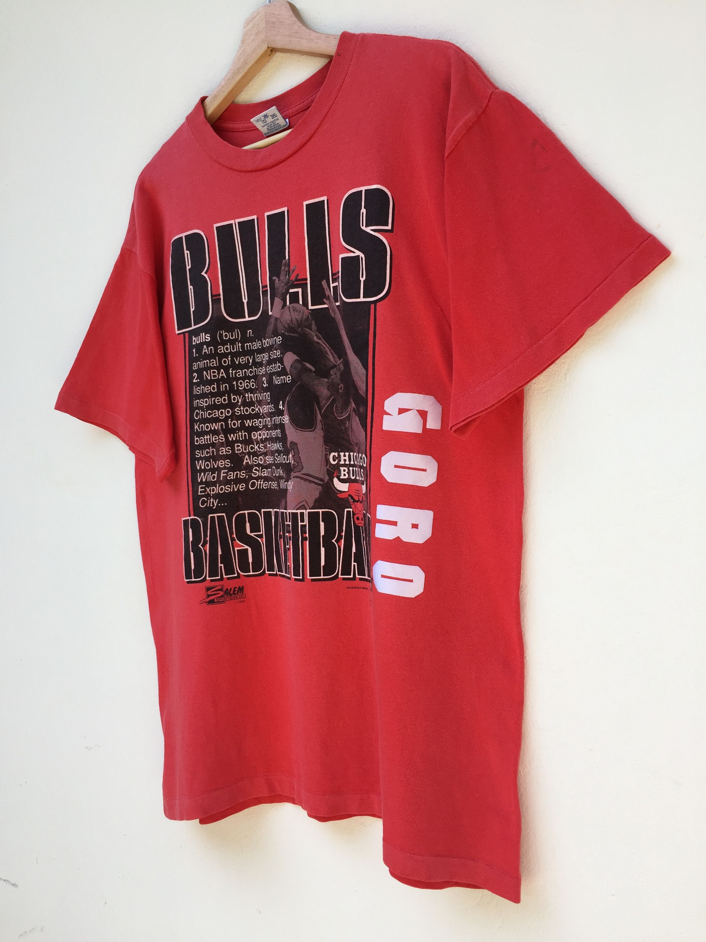 NBA Vtg 90 Chicago Bulls Basketball Nba Tee Tops Tshirt Size US L / EU 52-54 / 3 - 3 Thumbnail