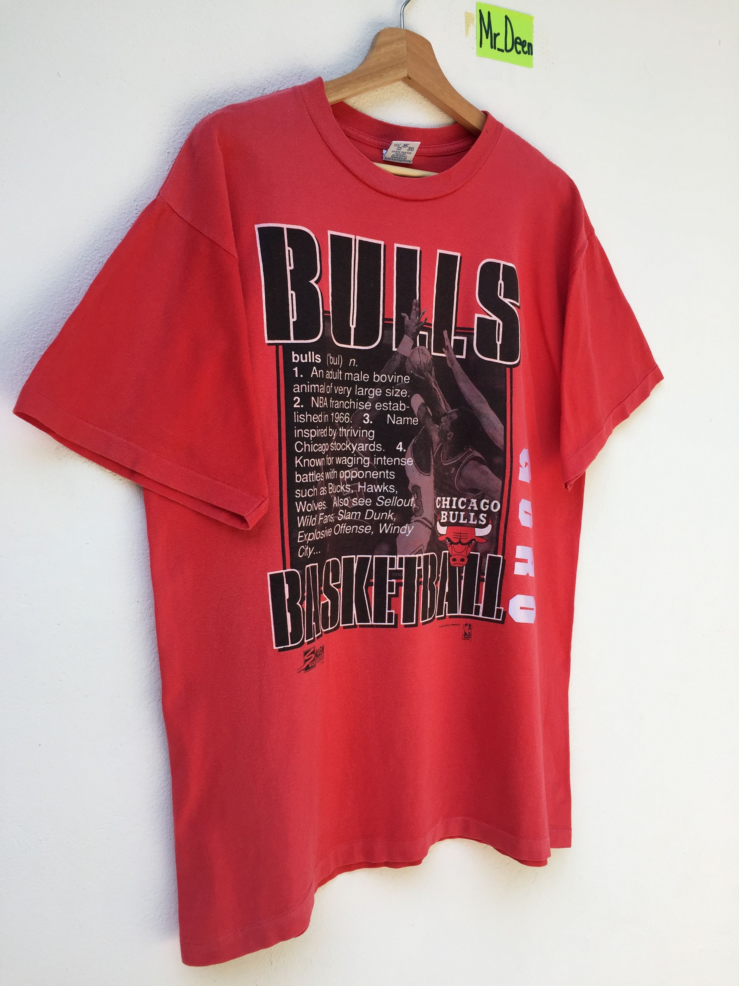 NBA Vtg 90 Chicago Bulls Basketball Nba Tee Tops Tshirt Size US L / EU 52-54 / 3 - 2 Thumbnail