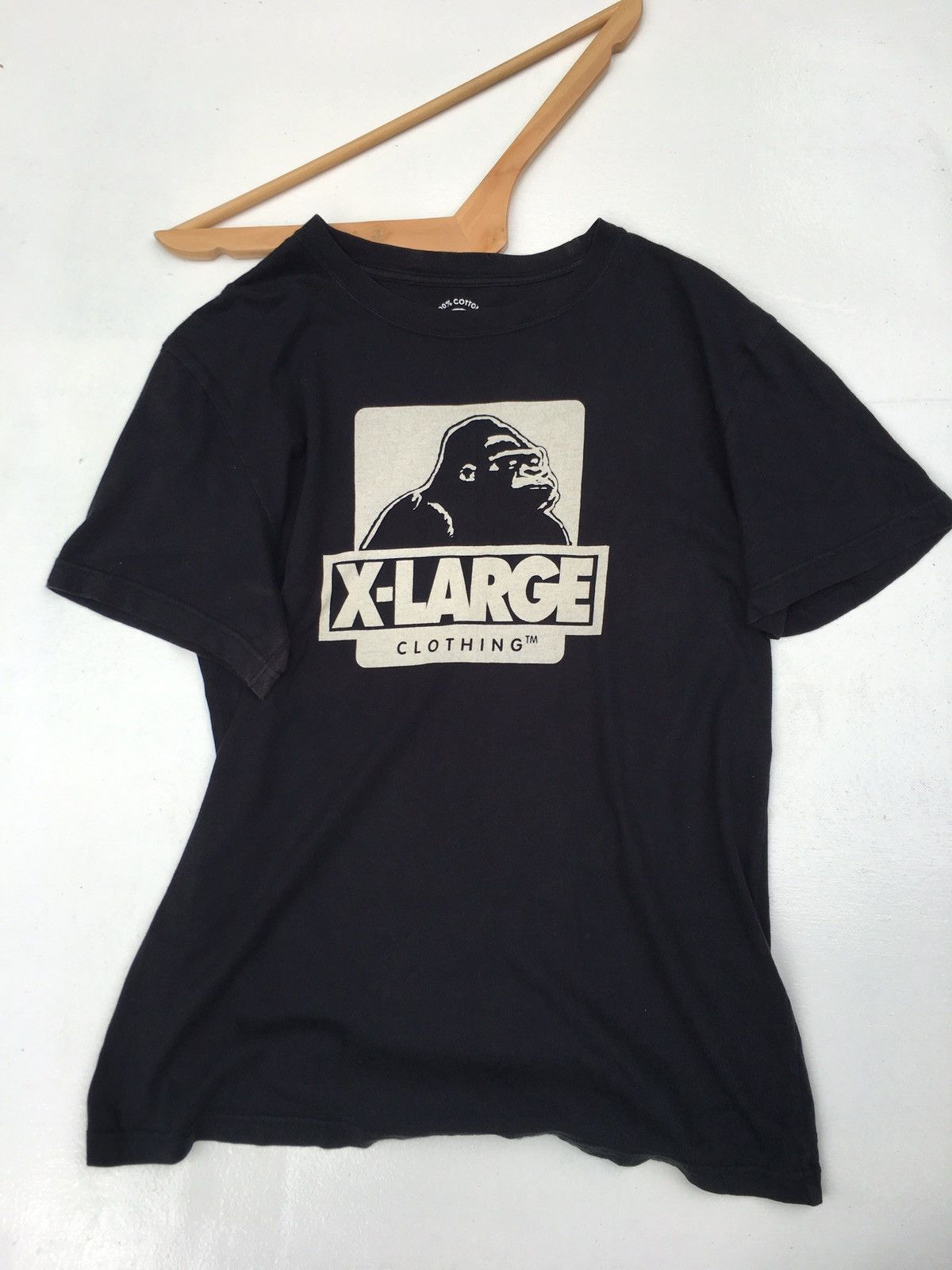 image of Xlarge Printed Ape Big Spellout Logo in Black, Men's (Size Medium)
