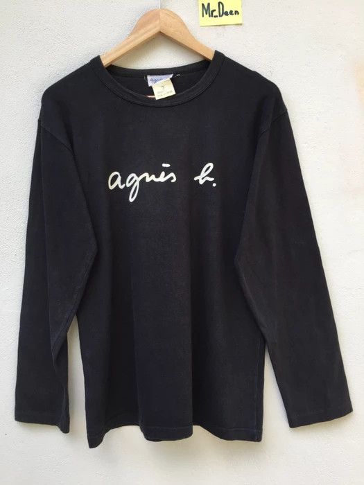agnes b. Vintage AGNES B t shirt long sleeve big logo spellout Size US M / EU 48-50 / 2 - 2 Thumbnail