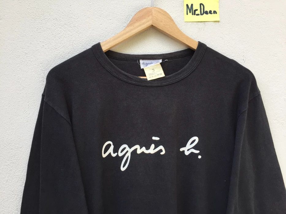 agnes b. Vintage AGNES B t shirt long sleeve big logo spellout Size US M / EU 48-50 / 2 - 6 Thumbnail