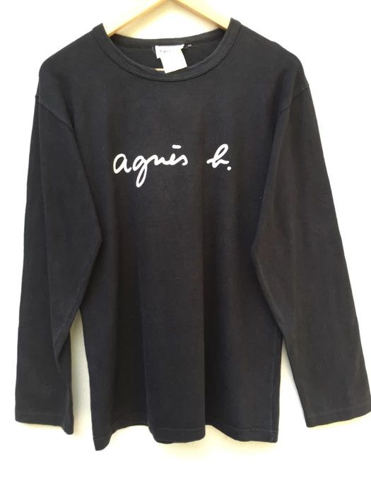 agnes b. Vintage AGNES B t shirt long sleeve big logo spellout Size US M / EU 48-50 / 2 - 5 Thumbnail