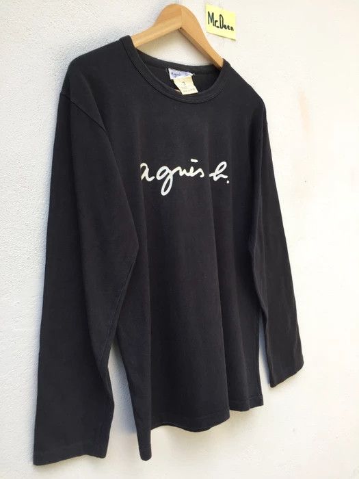 agnes b. Vintage AGNES B t shirt long sleeve big logo spellout Size US M / EU 48-50 / 2 - 3 Thumbnail