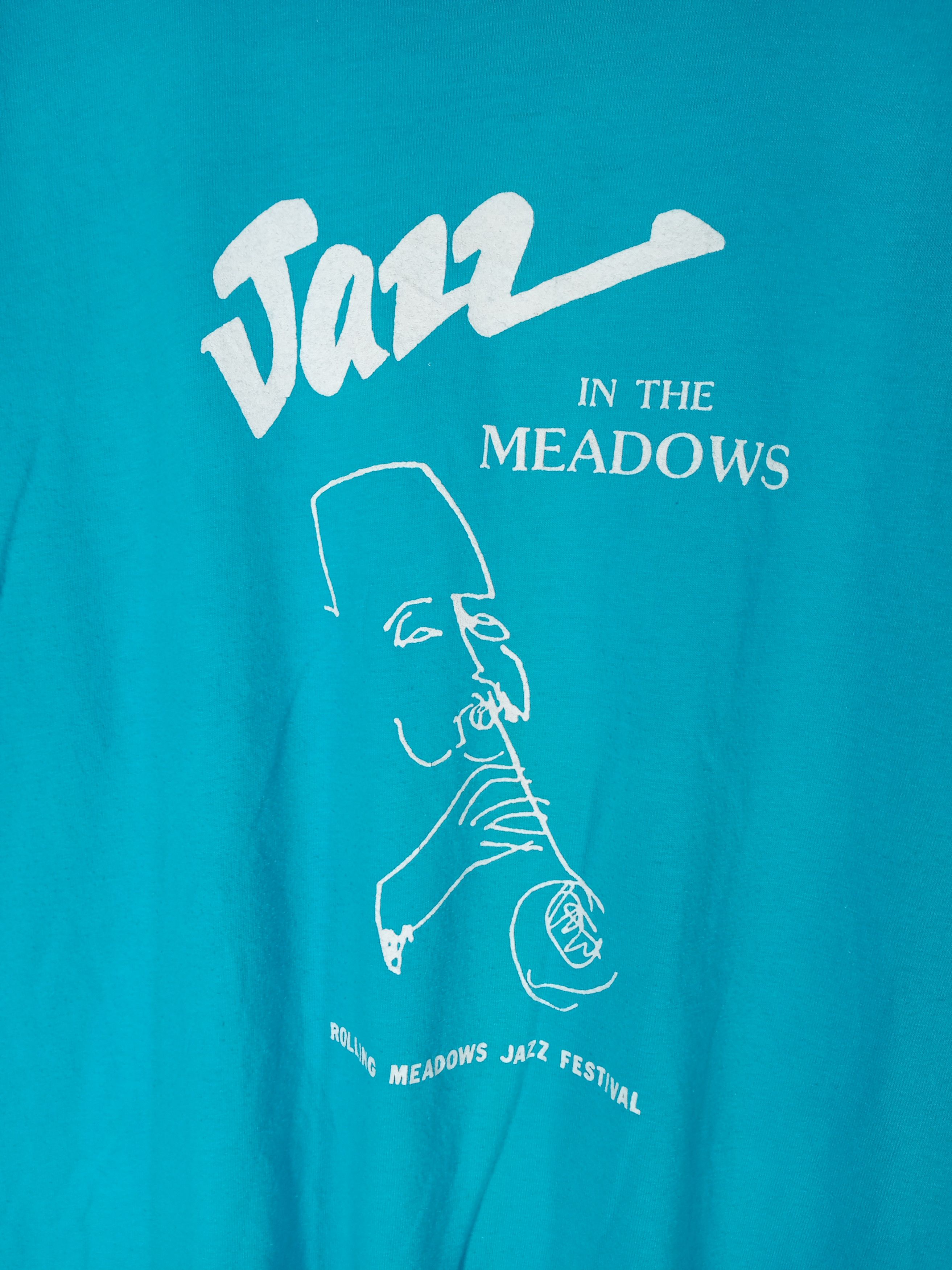 Band Tees Vintage 90s Jazz in the Meadows Jazz Festival Tshirt Size US XL / EU 56 / 4 - 5 Thumbnail