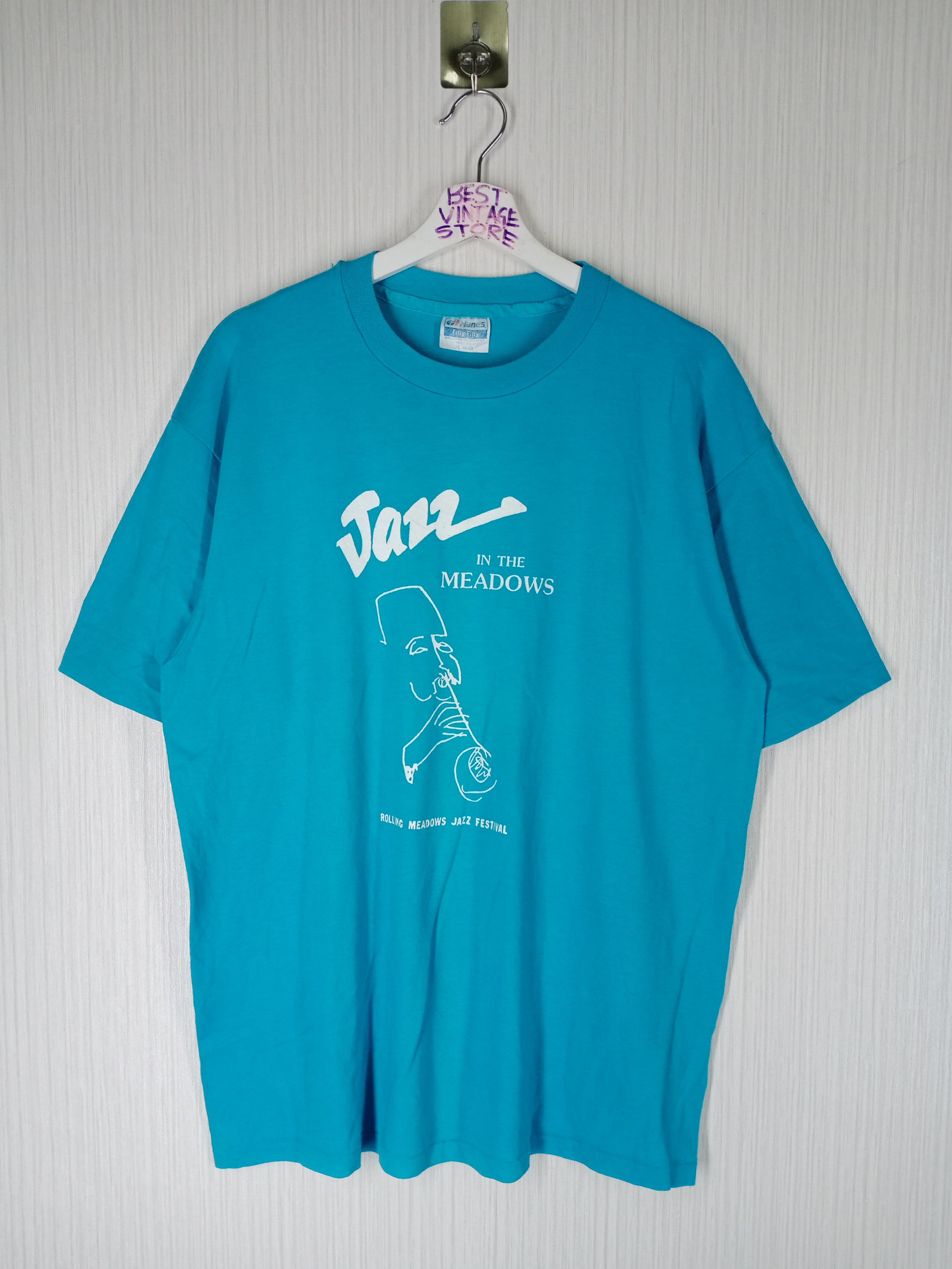 Band Tees Vintage 90s Jazz in the Meadows Jazz Festival Tshirt Size US XL / EU 56 / 4 - 1 Thumbnail