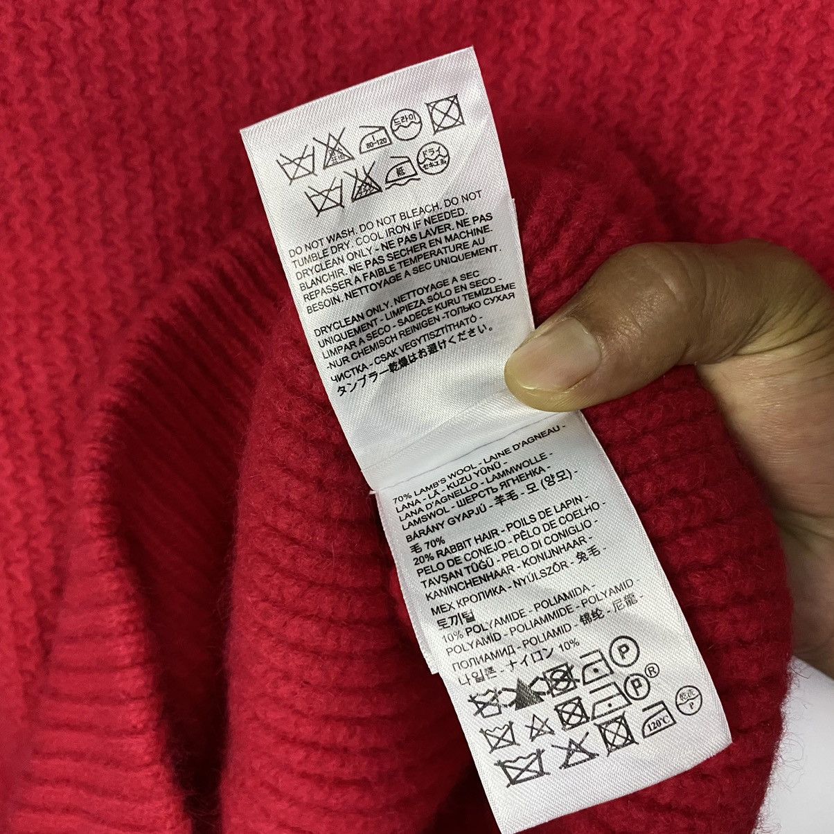 Aran Isles Knitwear × Levi's Vintage Levis Made&Crafted wool Angoro Rabbit Hair Knitwear Size XS / US 0-2 / IT 36-38 - 10 Thumbnail