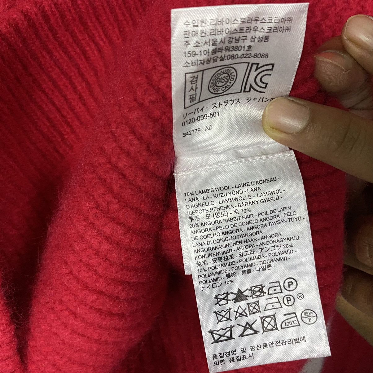Aran Isles Knitwear × Levi's Vintage Levis Made&Crafted wool Angoro Rabbit Hair Knitwear Size XS / US 0-2 / IT 36-38 - 9 Thumbnail