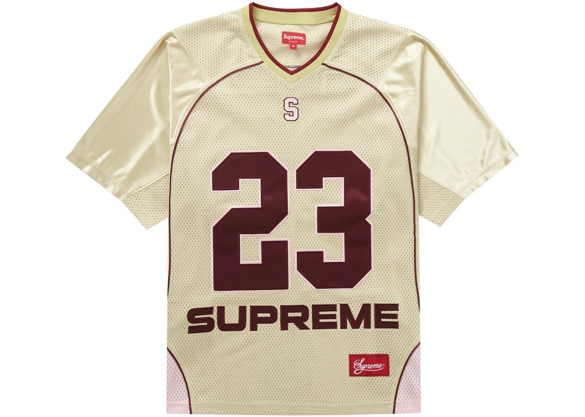 image of Supreme Perfect Season Football Jersey in Gold, Men's (Size Small)