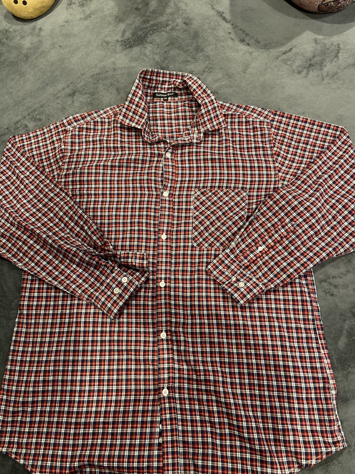Japanese Brand Mens long sleeve button up shirt. Summer Bird Travist style Size US XXL / EU 58 / 5 - 1 Thumbnail