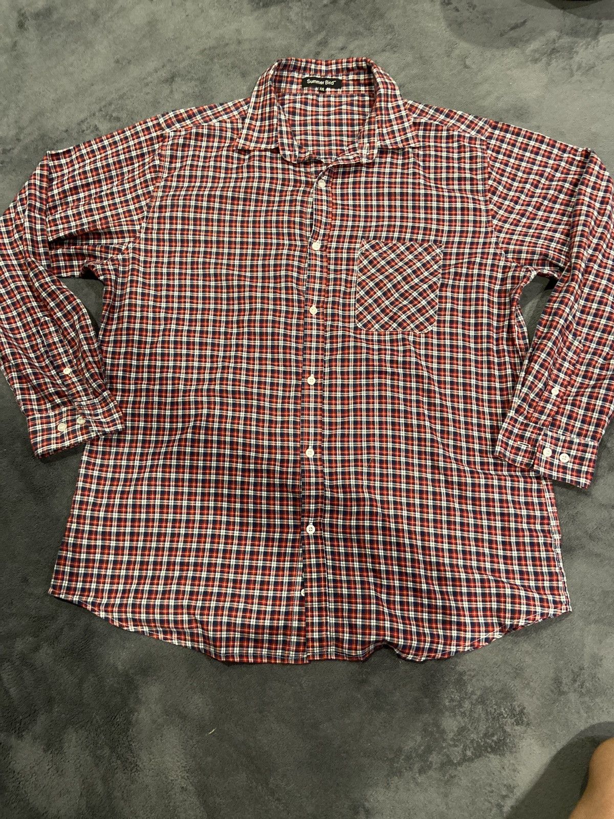 Japanese Brand Mens long sleeve button up shirt. Summer Bird Travist style Size US XXL / EU 58 / 5 - 2 Thumbnail