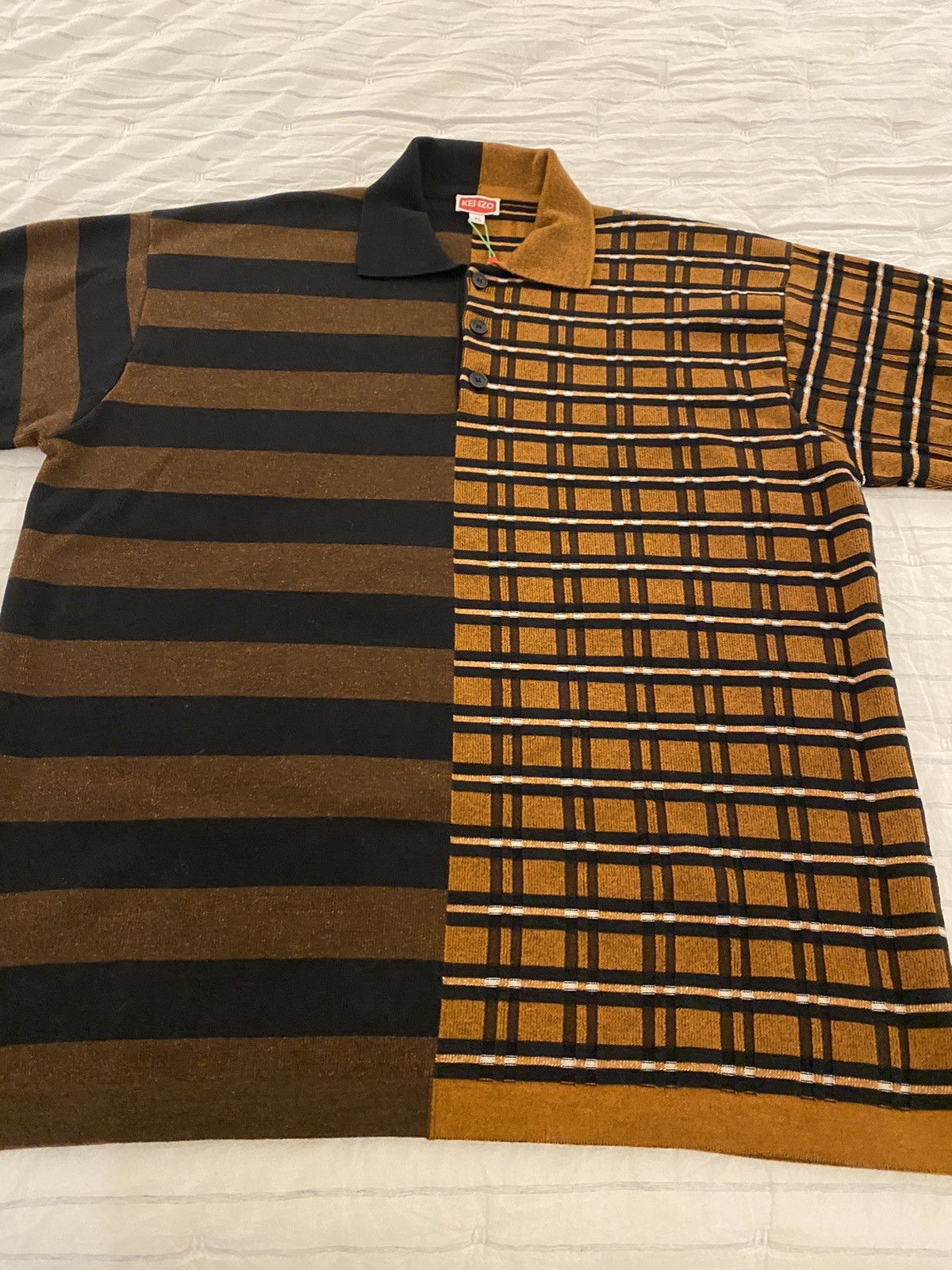 Kenzo Kenzo Short Sleeve Contrast Panel Polo NWT XL Size US XL / EU 56 / 4 - 4 Thumbnail