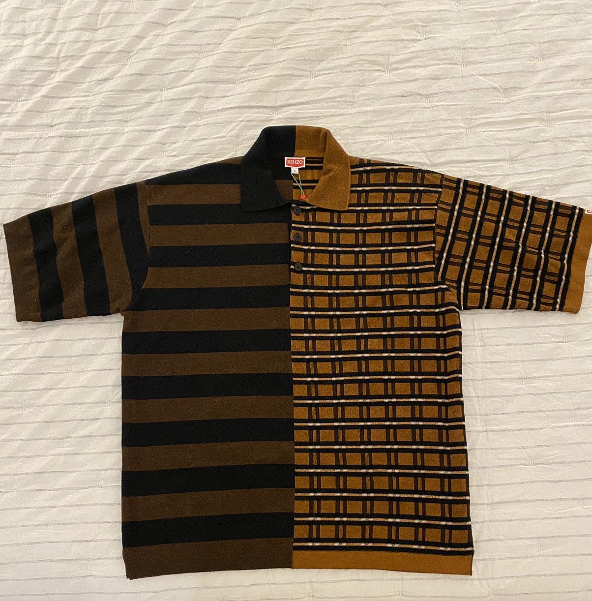 Kenzo Kenzo Short Sleeve Contrast Panel Polo NWT XL Size US XL / EU 56 / 4 - 3 Thumbnail