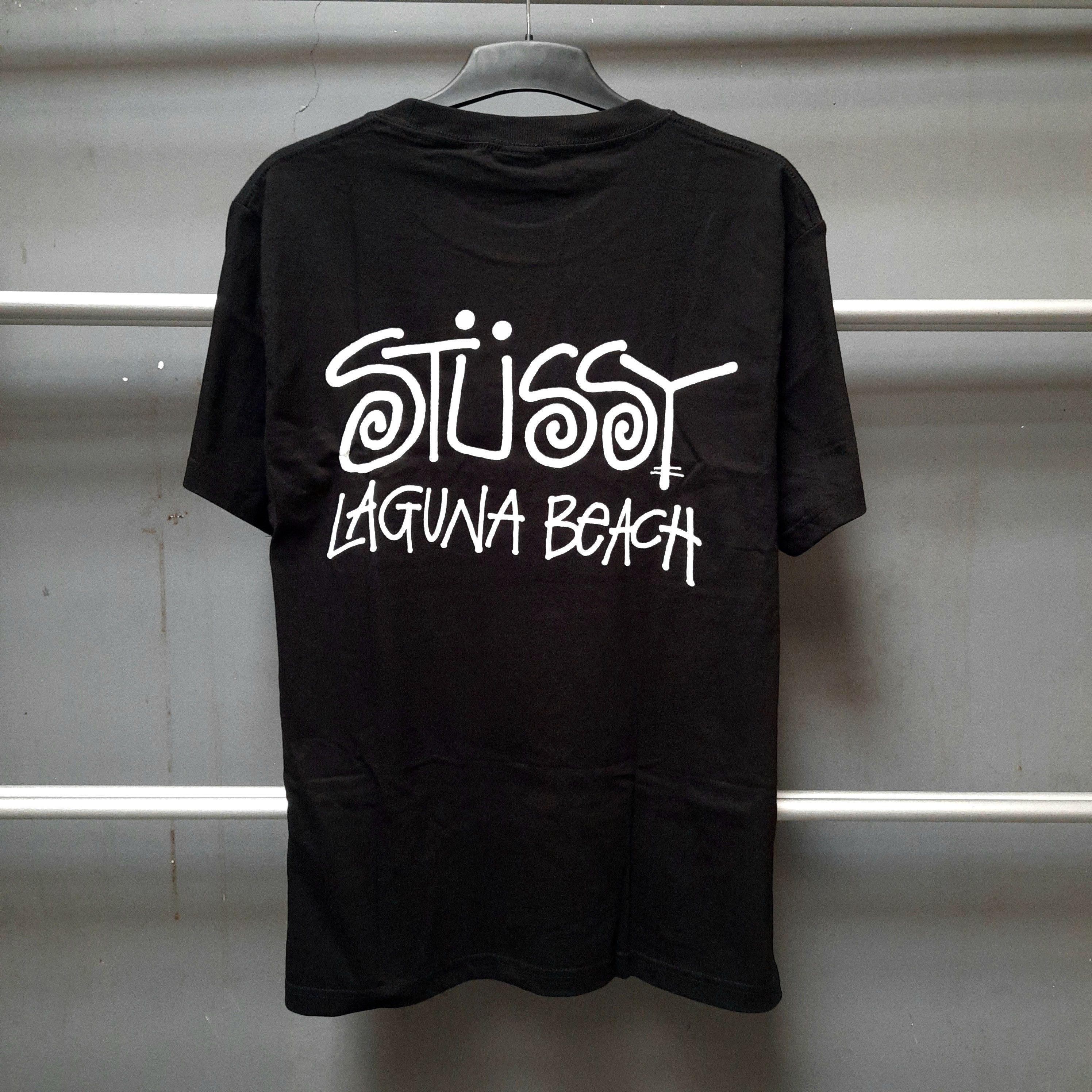 image of Stussy Laguna Beach Tshirt in Black, Men's (Size Large)
