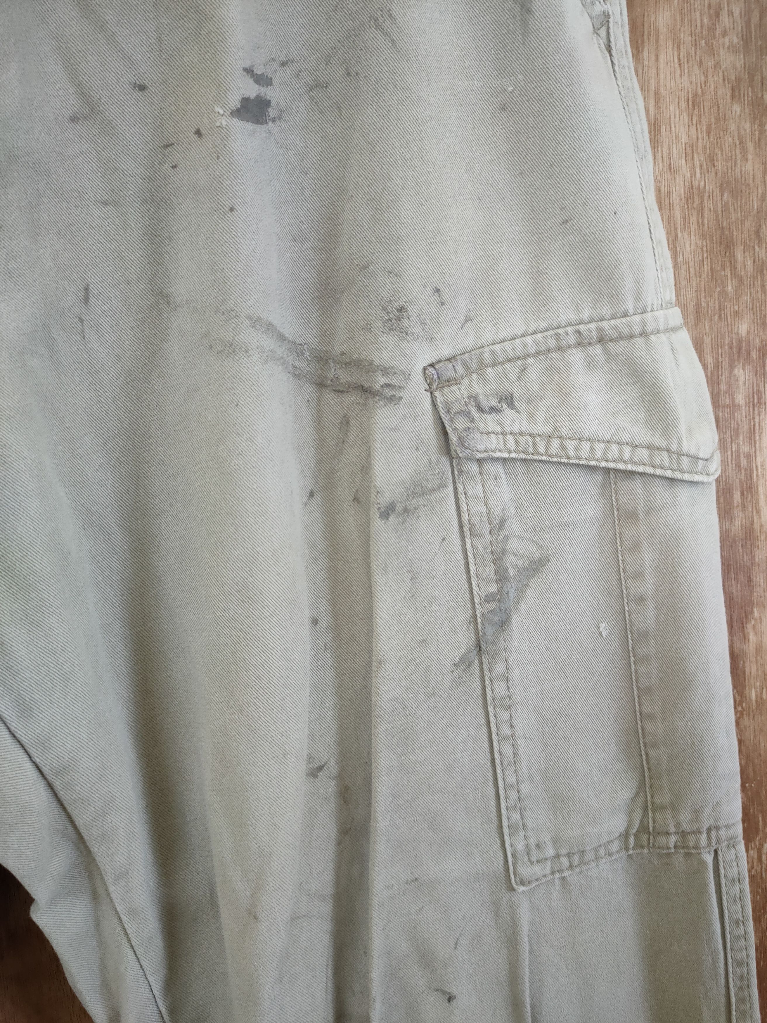 Japanese Brand DL Even River dirty thrashed worn Cargo pants #sp46-262T Size US 32 / EU 48 - 7 Thumbnail