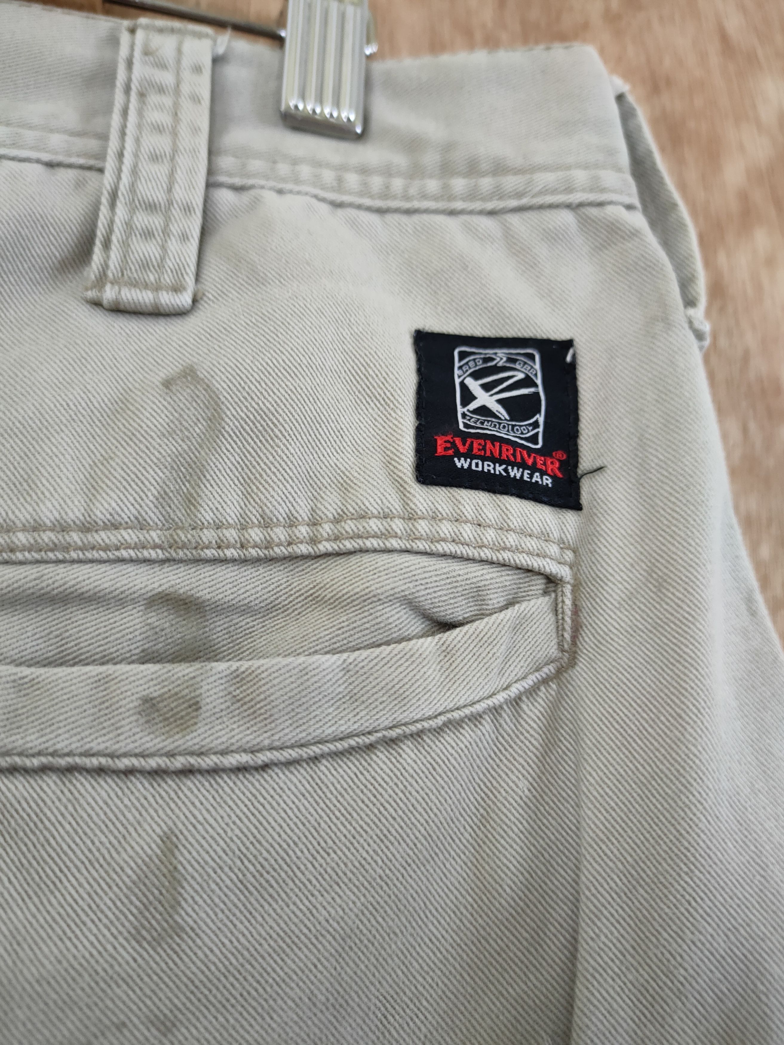 Japanese Brand DL Even River dirty thrashed worn Cargo pants #sp46-262T Size US 32 / EU 48 - 11 Thumbnail