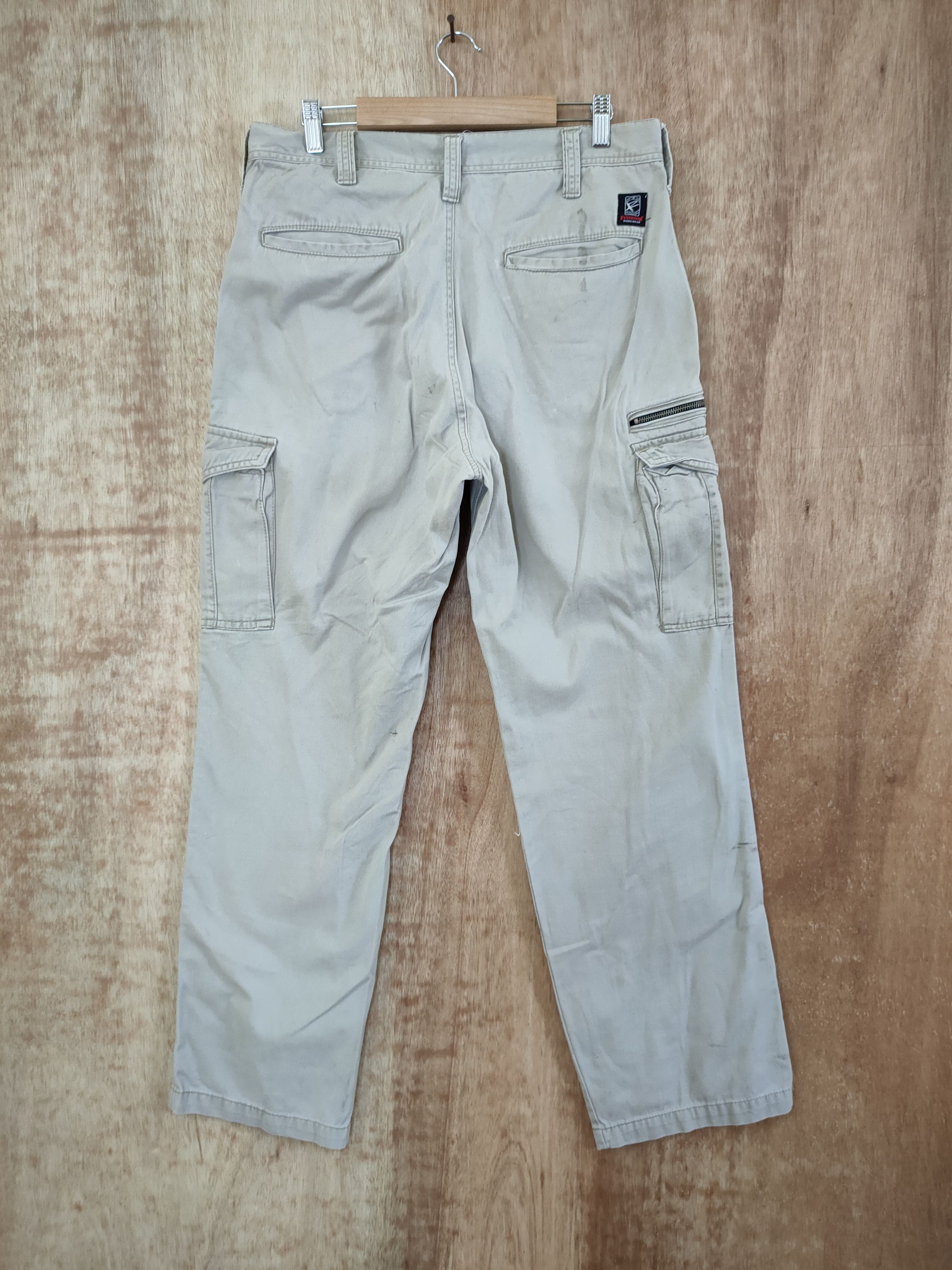 Japanese Brand DL Even River dirty thrashed worn Cargo pants #sp46-262T Size US 32 / EU 48 - 8 Thumbnail