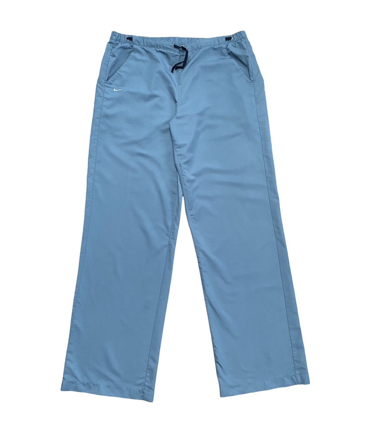 Nike × Vintage Vintage Blue Sweatpants Track Pants Nike Swoosh Straight Leg Size US 32 / EU 48 - 1 Thumbnail