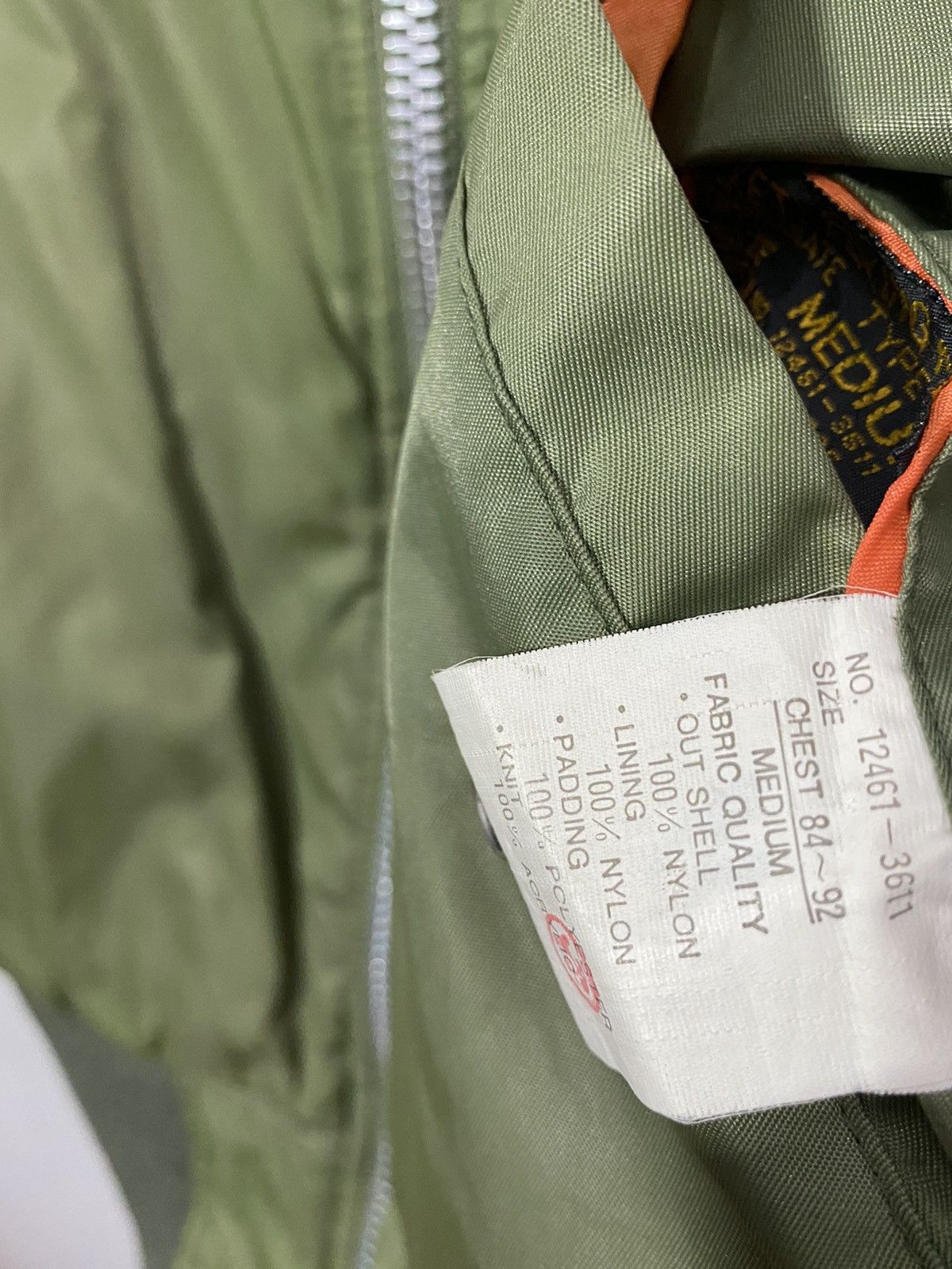 Japanese Brand Riversible flying bomber jacket type MA-1 Size US M / EU 48-50 / 2 - 11 Thumbnail