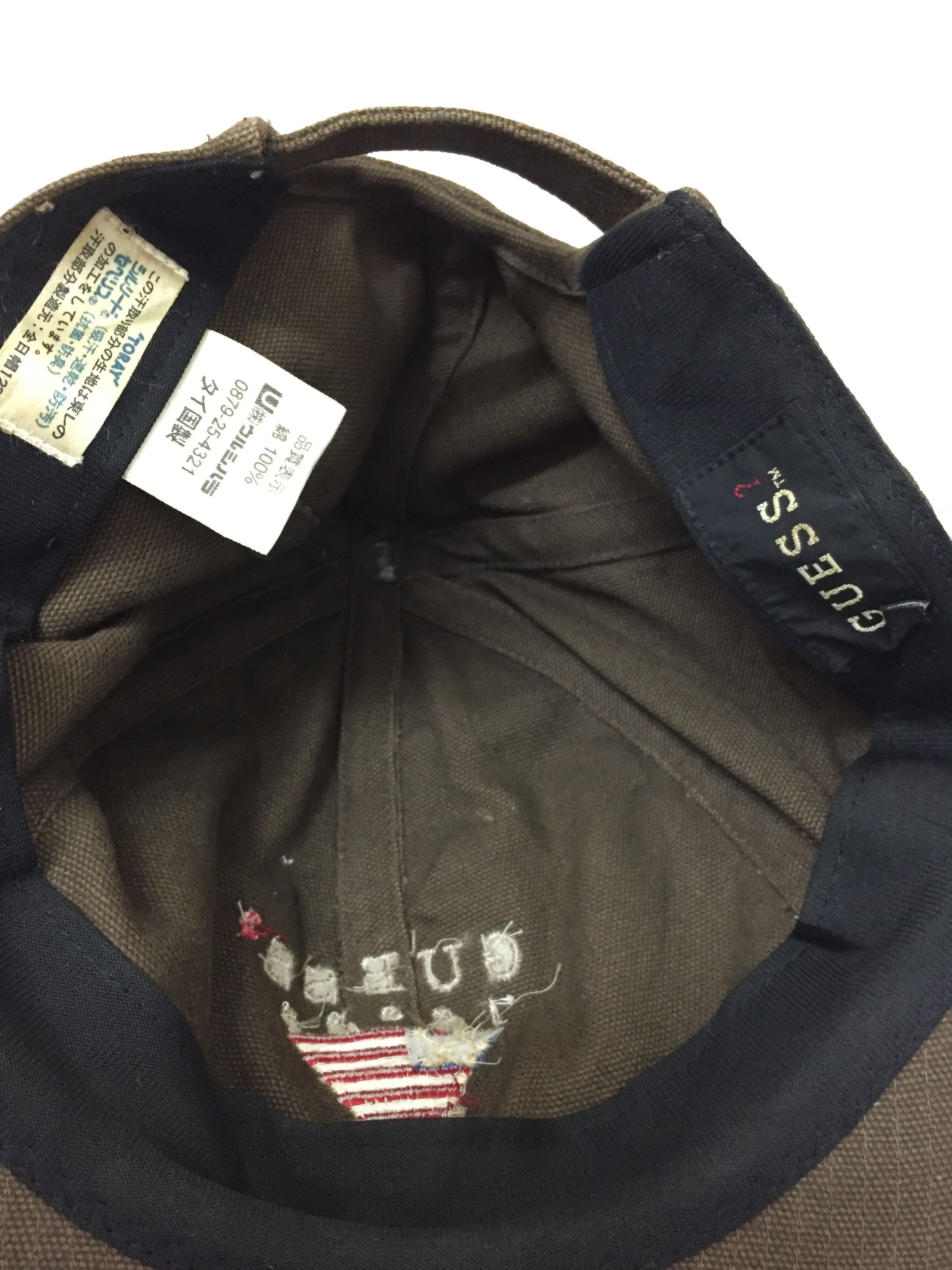 Guess × Vintage 90's embroidered classic America Flag logo cap Size ONE SIZE - 6 Thumbnail