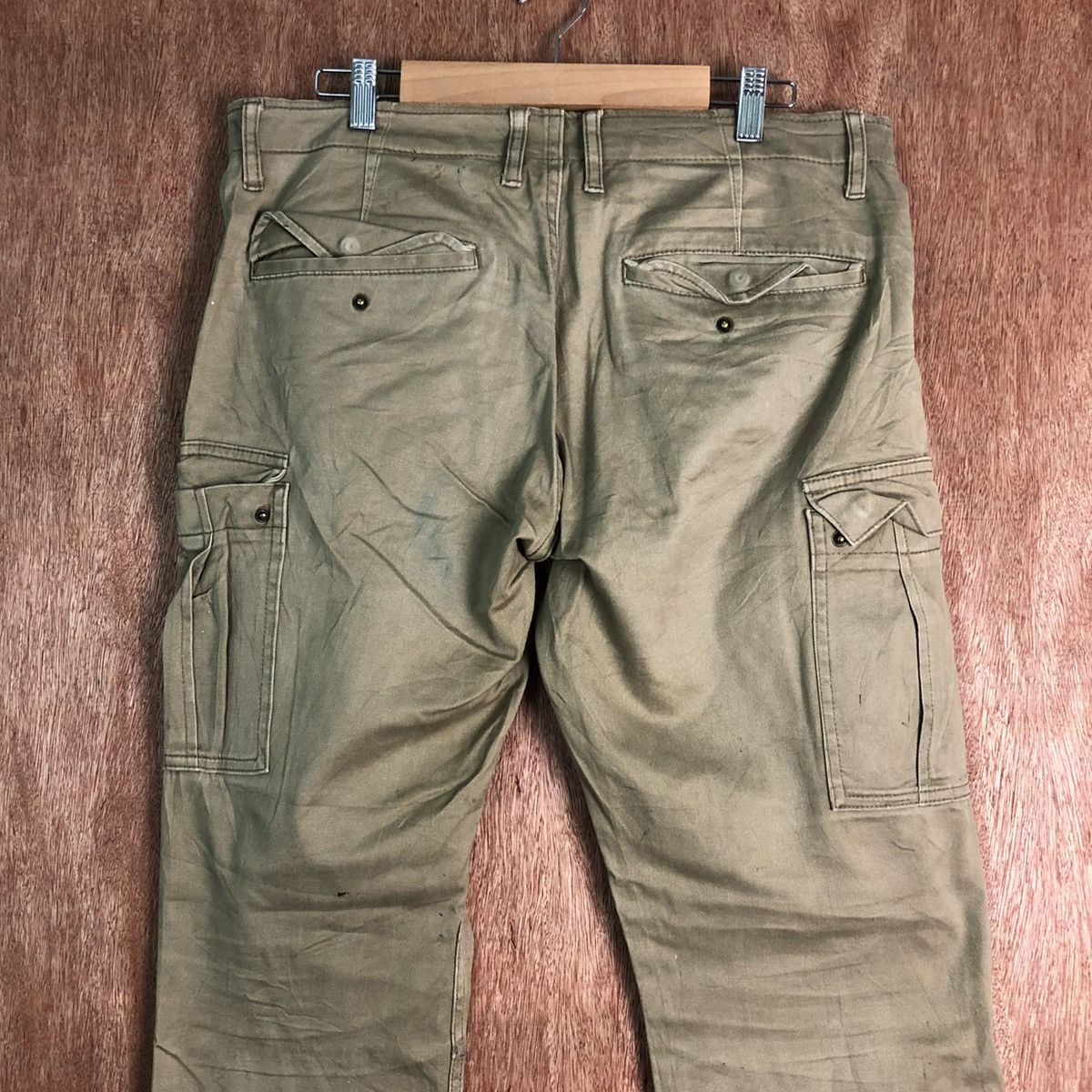 Japanese Brand DLL Back Number dirty Multipocket thrashed Cargo Pants #c120 Size US 32 / EU 48 - 10 Thumbnail