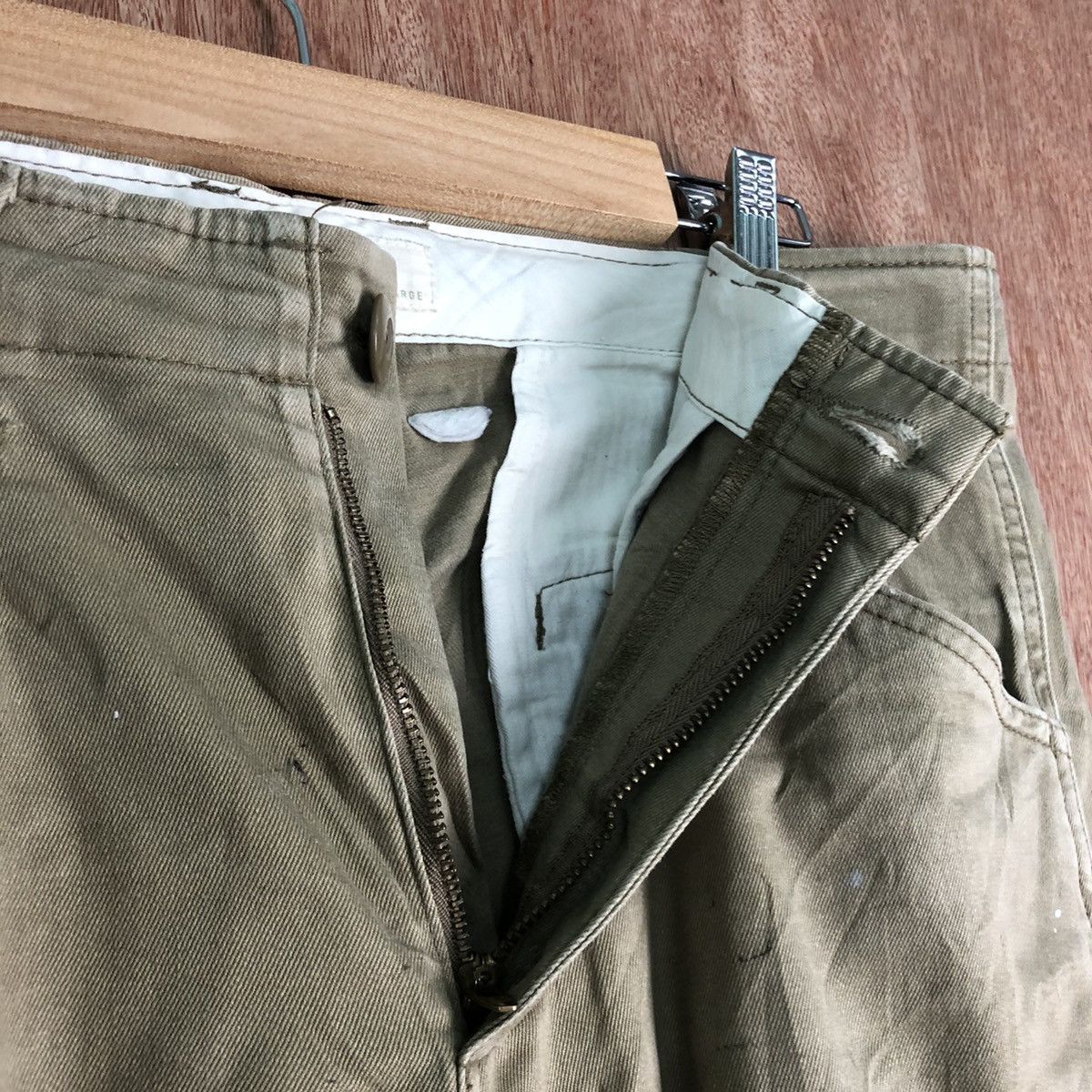 Japanese Brand DLL Back Number dirty Multipocket thrashed Cargo Pants #c120 Size US 32 / EU 48 - 7 Thumbnail