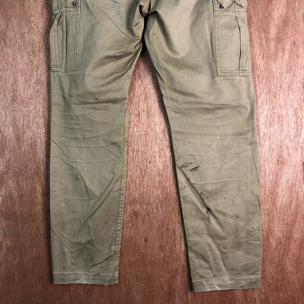 Japanese Brand DLL Back Number dirty Multipocket thrashed Cargo Pants #c120 Size US 32 / EU 48 - 11 Thumbnail