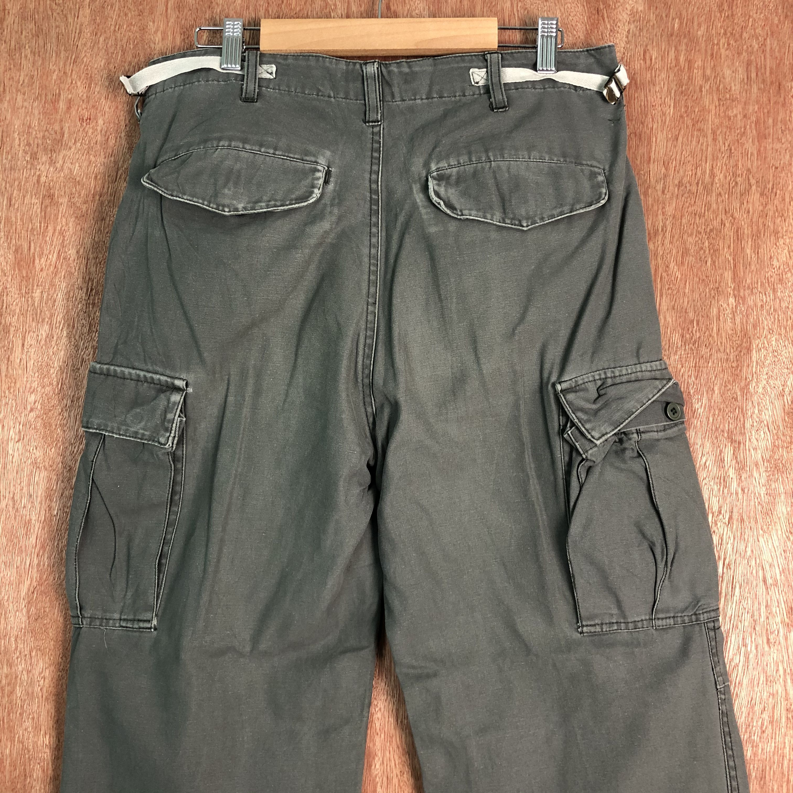 Japanese Brand DLL Jungle Storm Grey Multipocket Tactical Cargo Pants #c098 Size US 31 - 8 Thumbnail