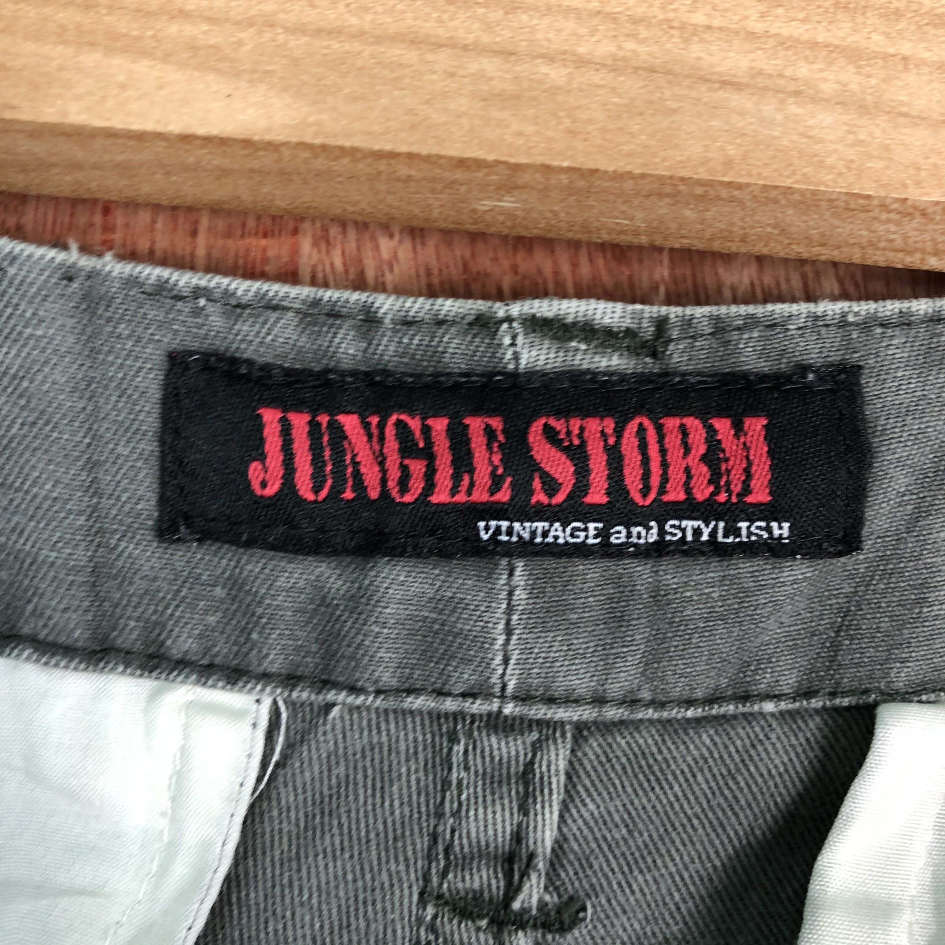 Japanese Brand DLL Jungle Storm Grey Multipocket Tactical Cargo Pants #c098 Size US 31 - 12 Thumbnail