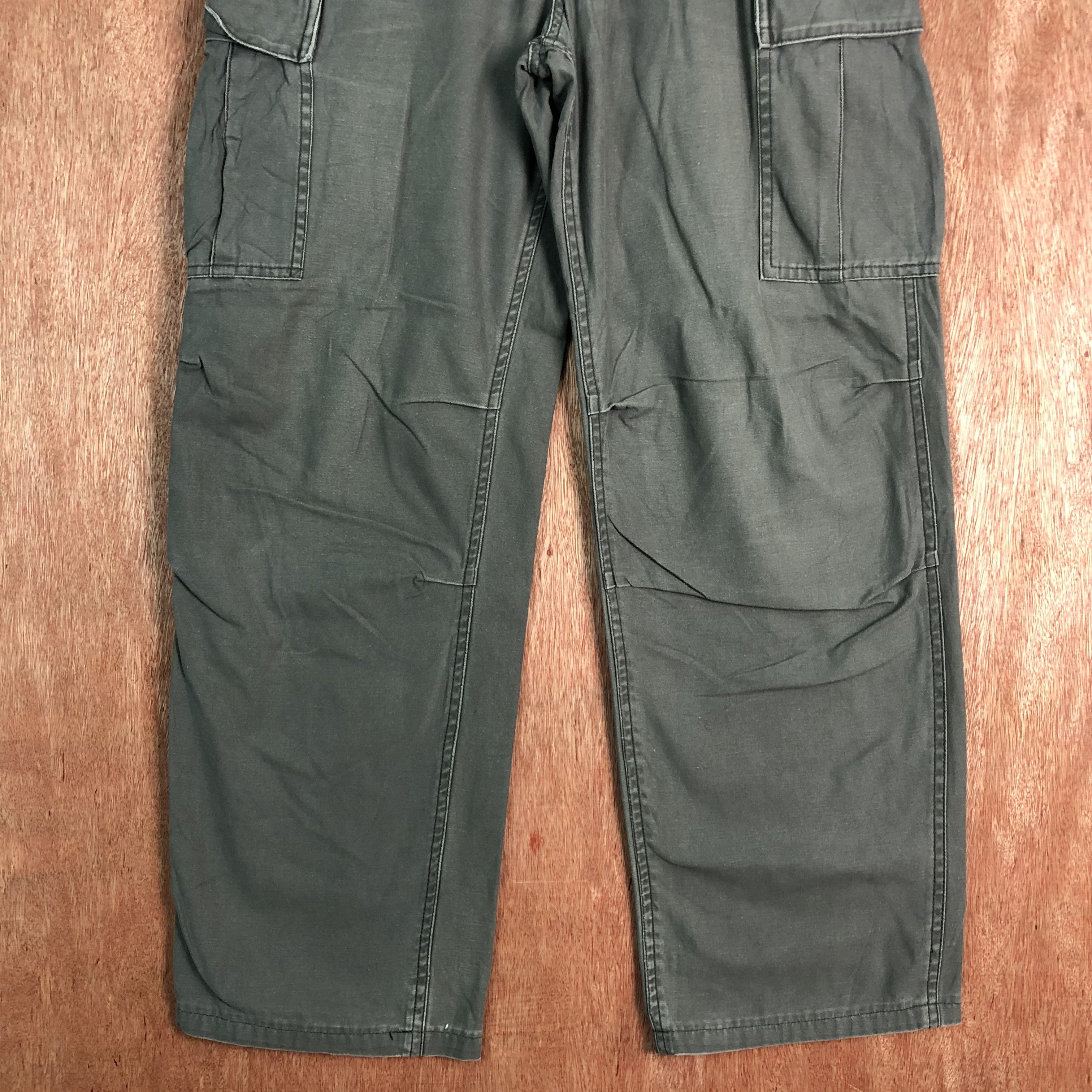 Japanese Brand DLL Jungle Storm Grey Multipocket Tactical Cargo Pants #c098 Size US 31 - 3 Thumbnail