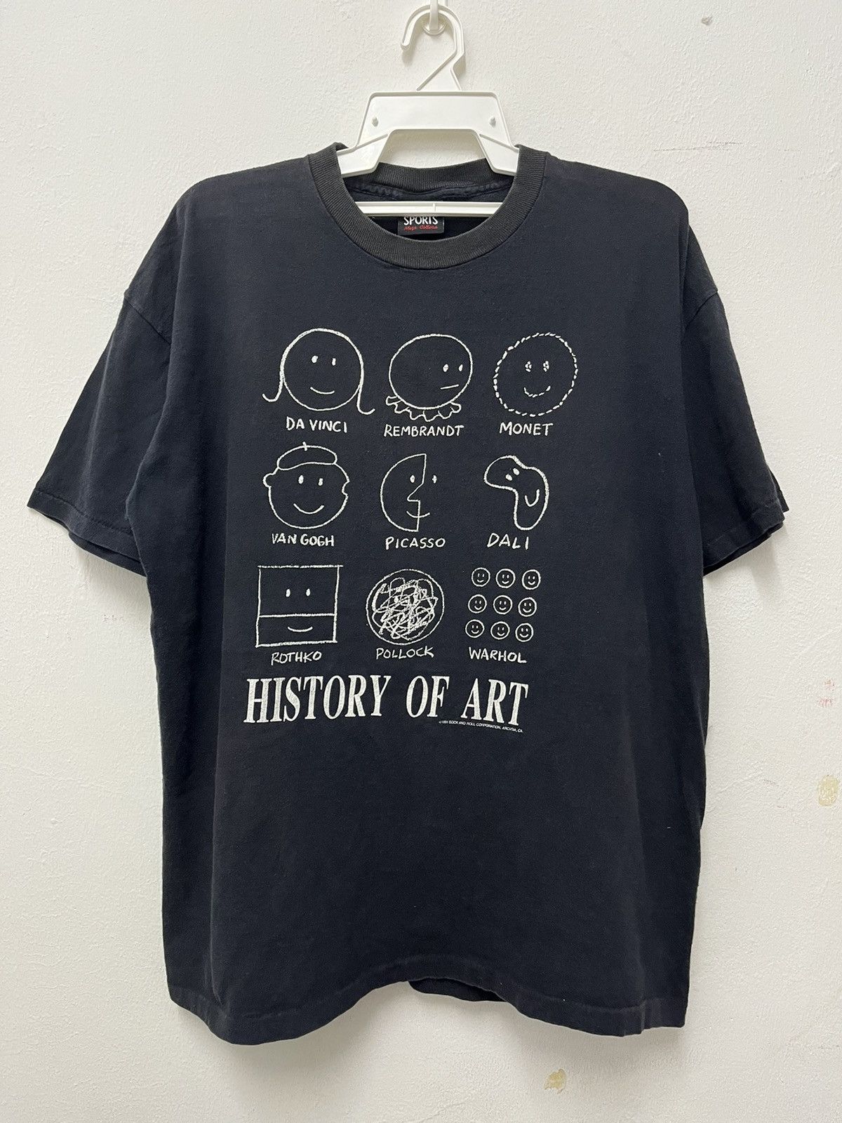 Vintage Vintage History Of Art Da Vincci Monet Van Gogh Size US XL / EU 56 / 4 - 1 Thumbnail
