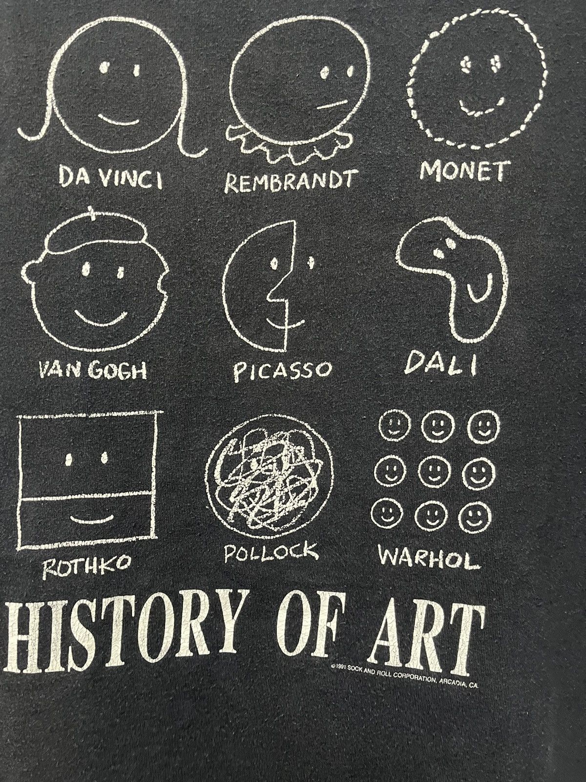 Vintage Vintage History Of Art Da Vincci Monet Van Gogh Size US XL / EU 56 / 4 - 3 Thumbnail