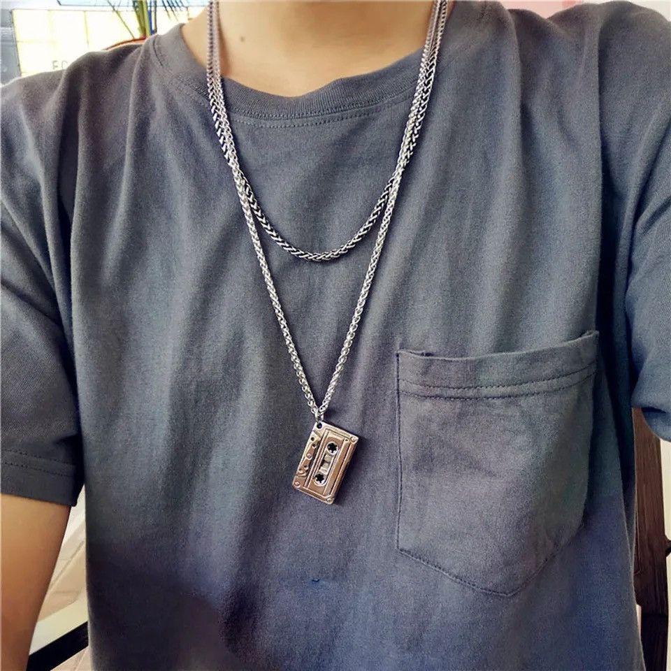 Jewelry Hip Hop Cassette Necklace Size ONE SIZE - 1 Thumbnail