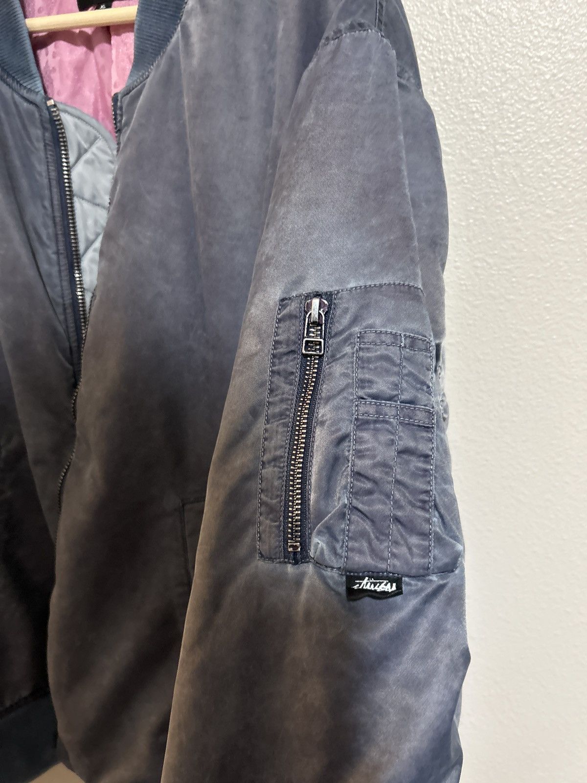 Stussy Dyed Nylon Bomber - Navy - 115618-0806 | OUTBACK Sylt