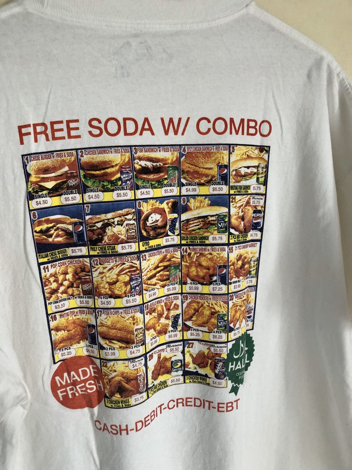 Other Western Elders NY Fast Food Menu t-shirt made in USA Size US XXL / EU 58 / 5 - 4 Thumbnail