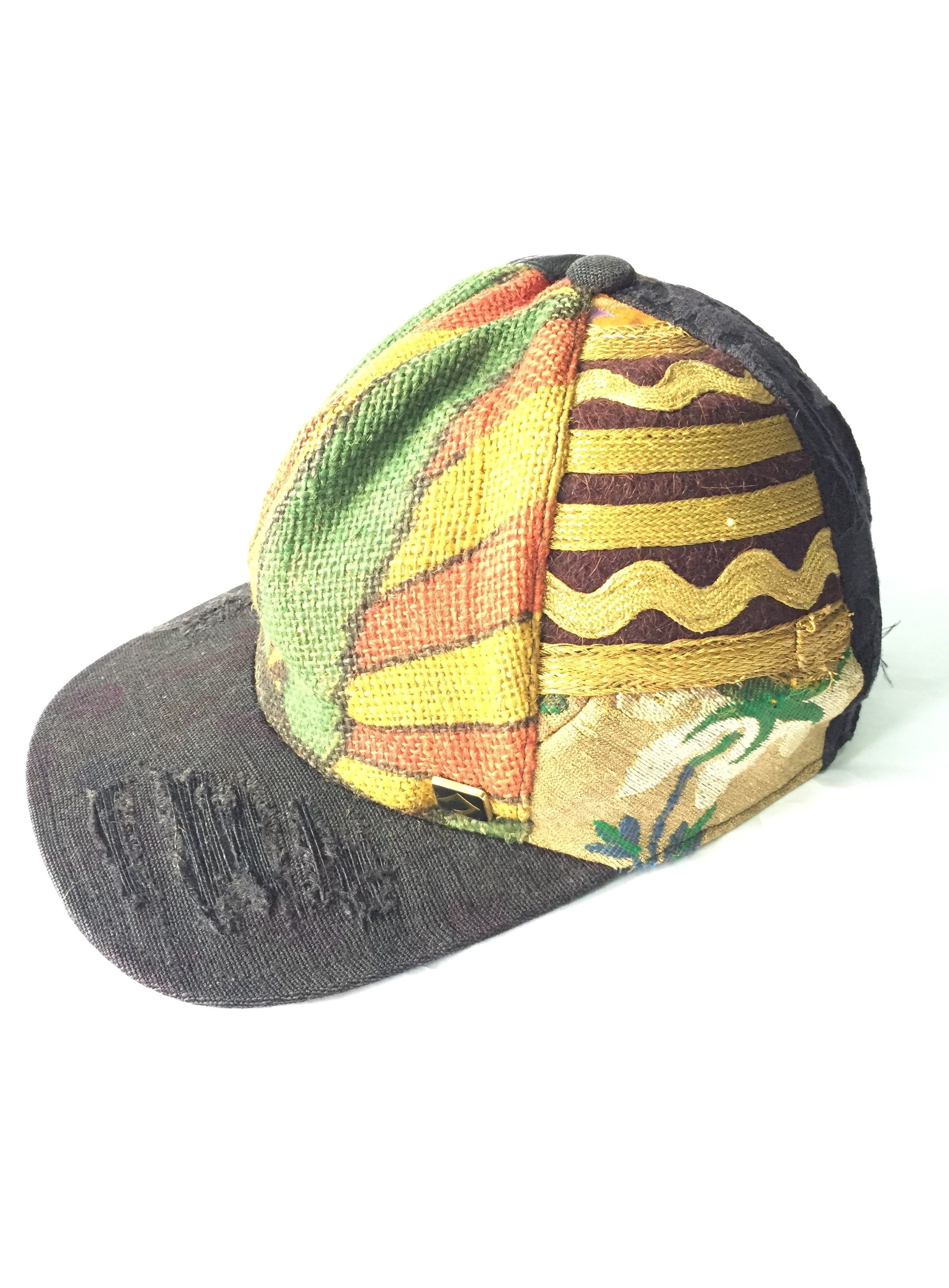 CA4LA × Japanese Brand × Vintage Vtg Ca4la rebuilt patchwork distressed cap Size ONE SIZE - 1 Thumbnail