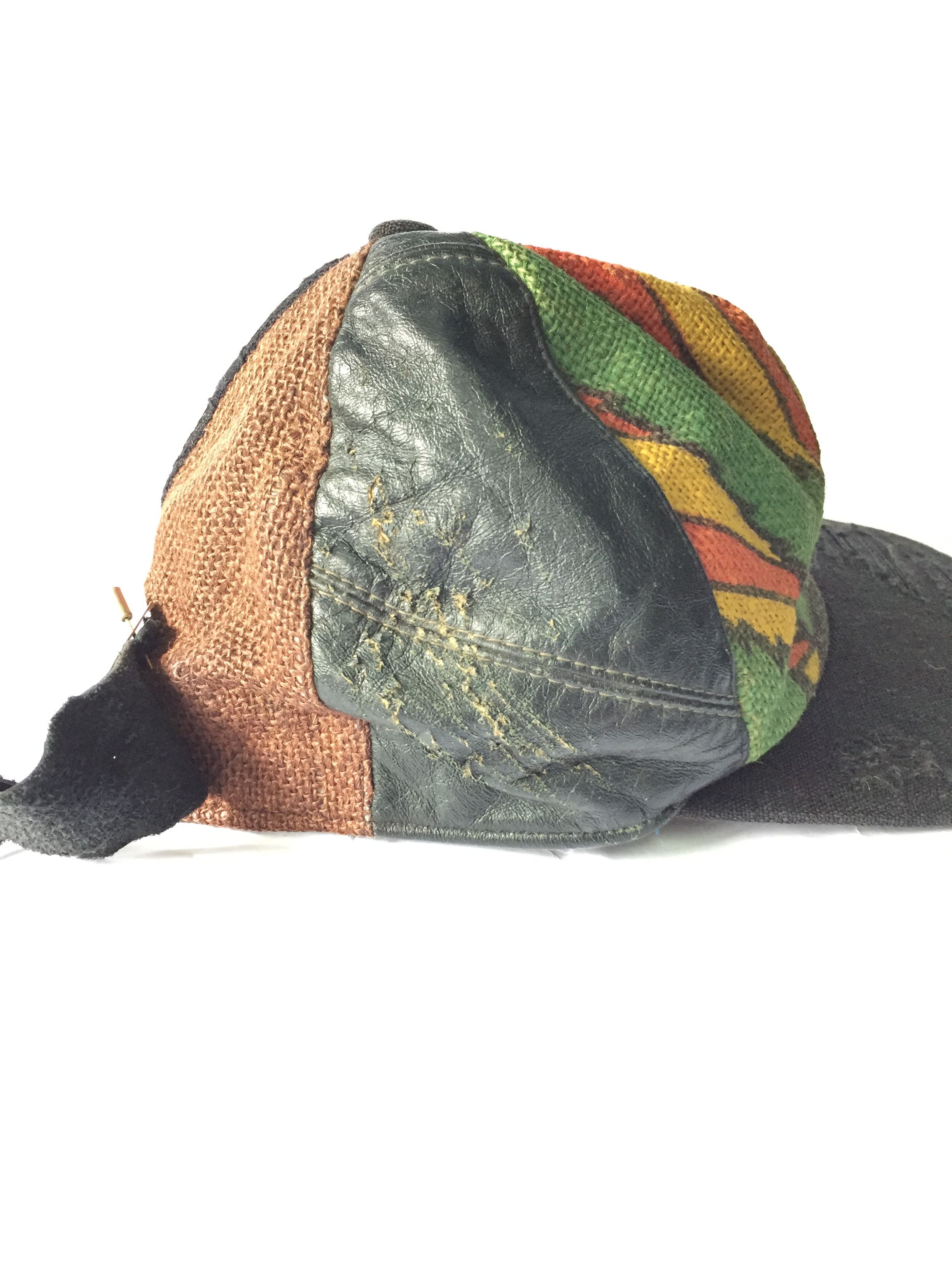 CA4LA × Japanese Brand × Vintage Vtg Ca4la rebuilt patchwork distressed cap Size ONE SIZE - 6 Thumbnail