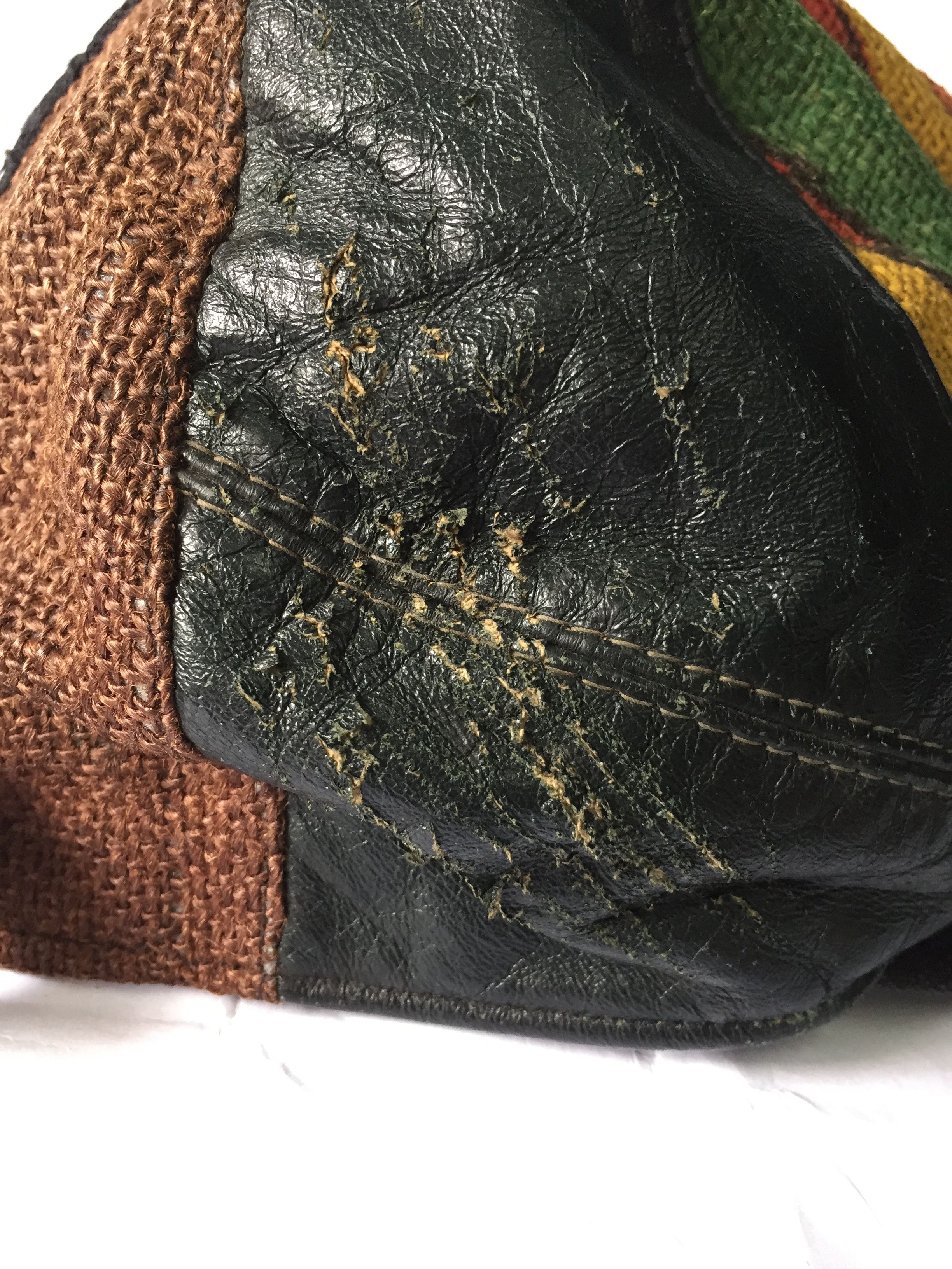 CA4LA × Japanese Brand × Vintage Vtg Ca4la rebuilt patchwork distressed cap Size ONE SIZE - 7 Thumbnail