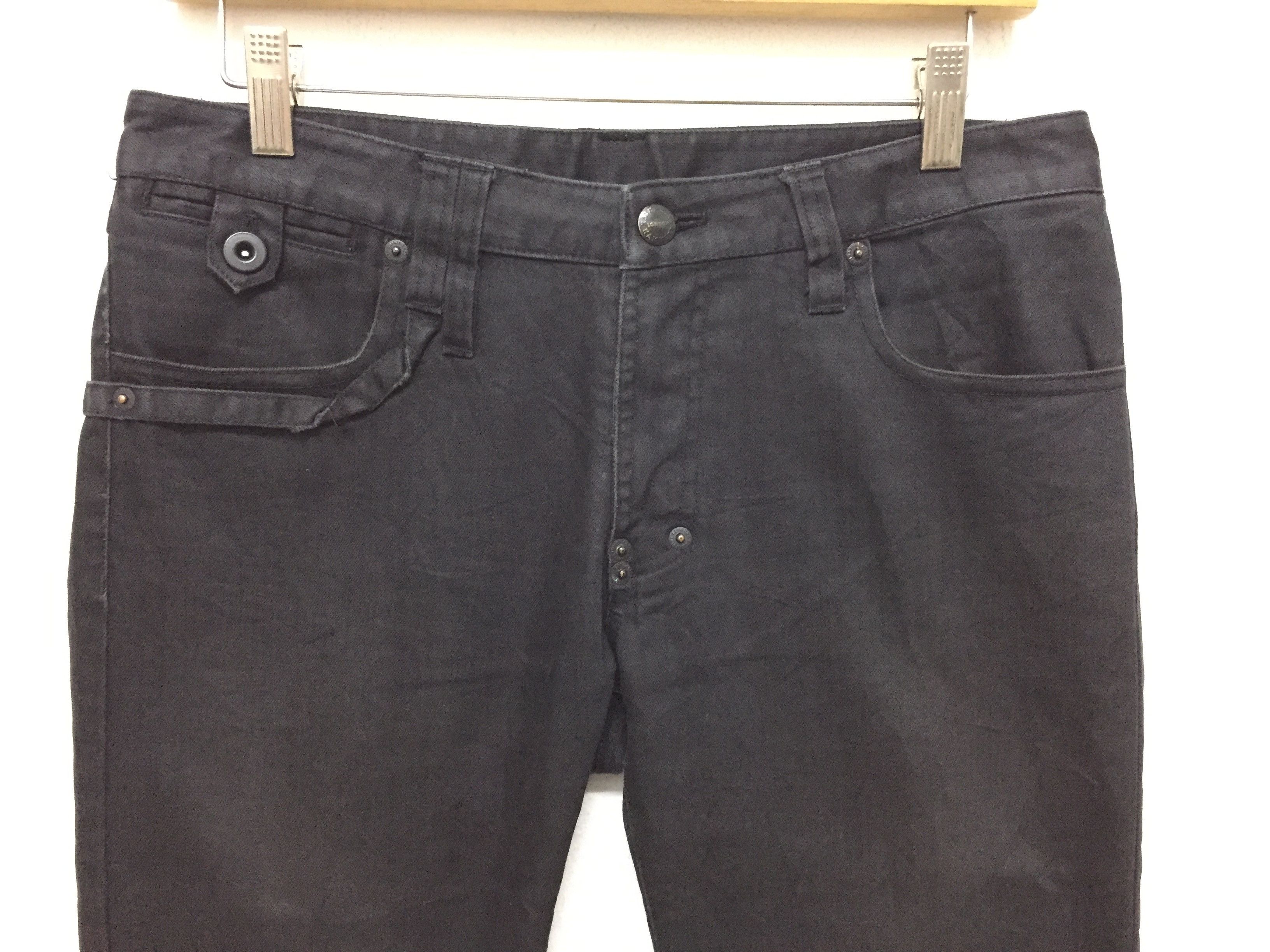 Katharine Hamnett London Six Pocket Black Denim Size US 31 - 7 Thumbnail