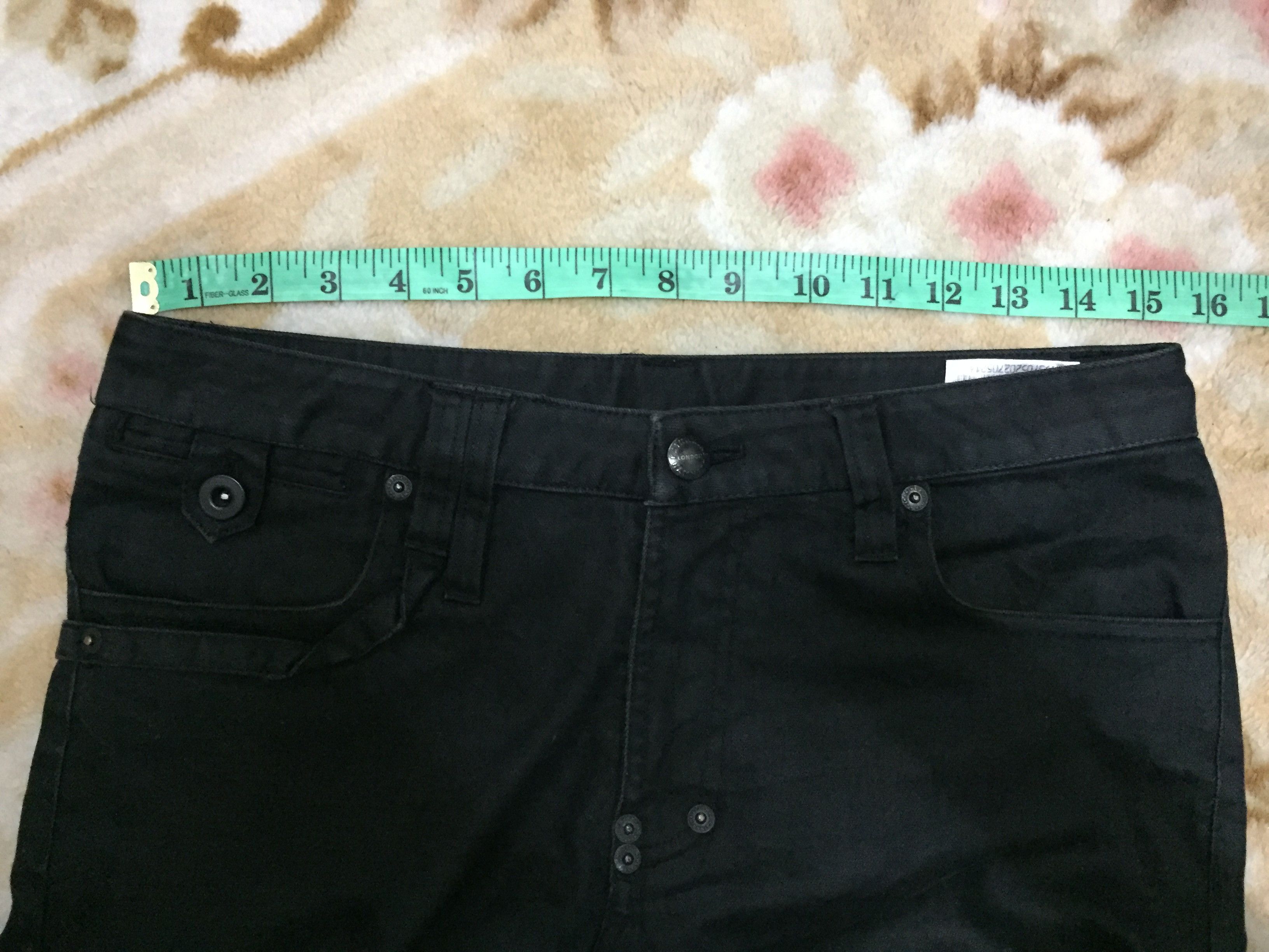 Katharine Hamnett London Six Pocket Black Denim Size US 31 - 12 Thumbnail