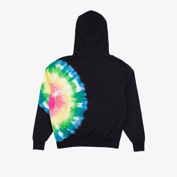 Pleasures 💚 Pleasures Eclipse Rainbow Tie Dye Hoodie Black Small NEW Size US S / EU 44-46 / 1 - 2 Thumbnail