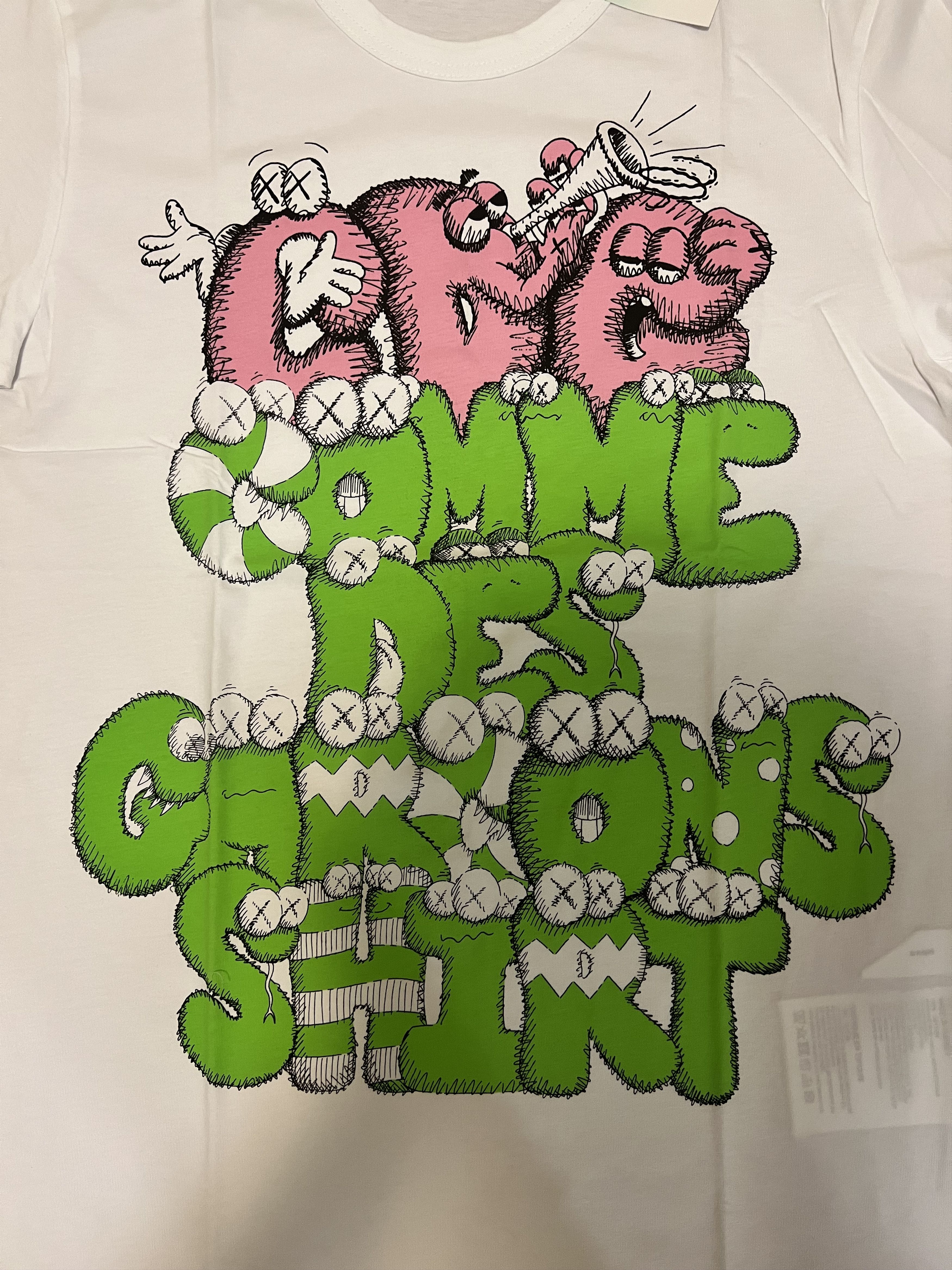 Comme des Garcons SHIRT × Kaws 💚 Comme des Garçons CDG Shirt x KAWS White Tee NEW Size US M / EU 48-50 / 2 - 3 Thumbnail
