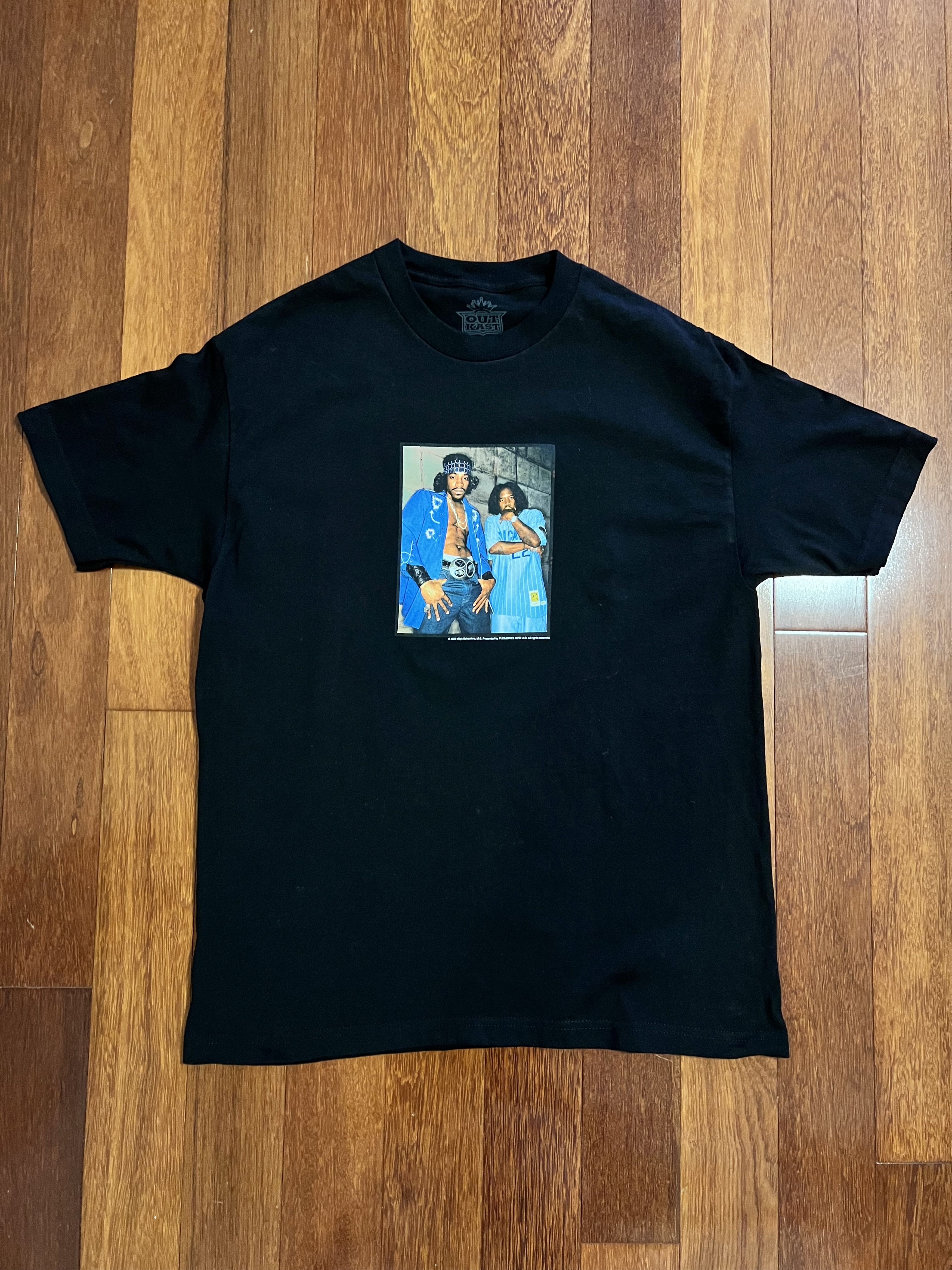 Outkast × Pleasures 💚 Pleasures x Outkast T-Shirt Black Large NEW Size US L / EU 52-54 / 3 - 1 Thumbnail