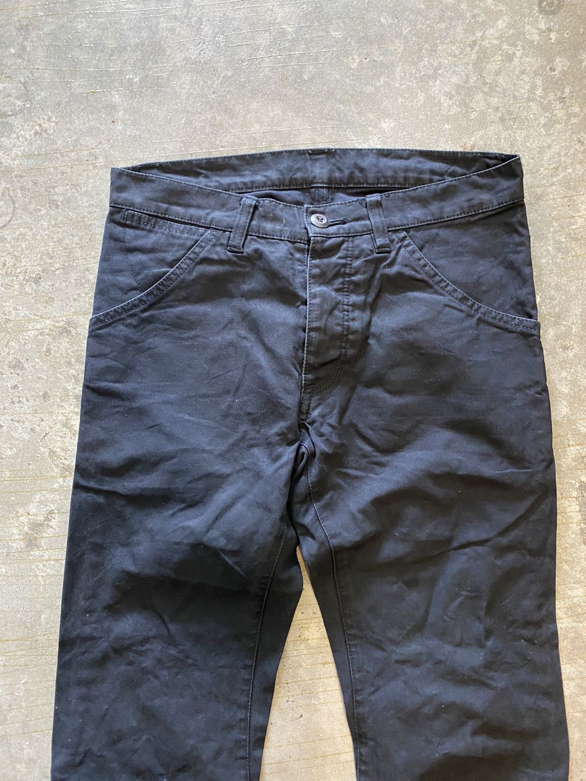 Attachment × Kazuyuki Kumagai Attachment Black twist cut pants Size US 29 - 3 Thumbnail