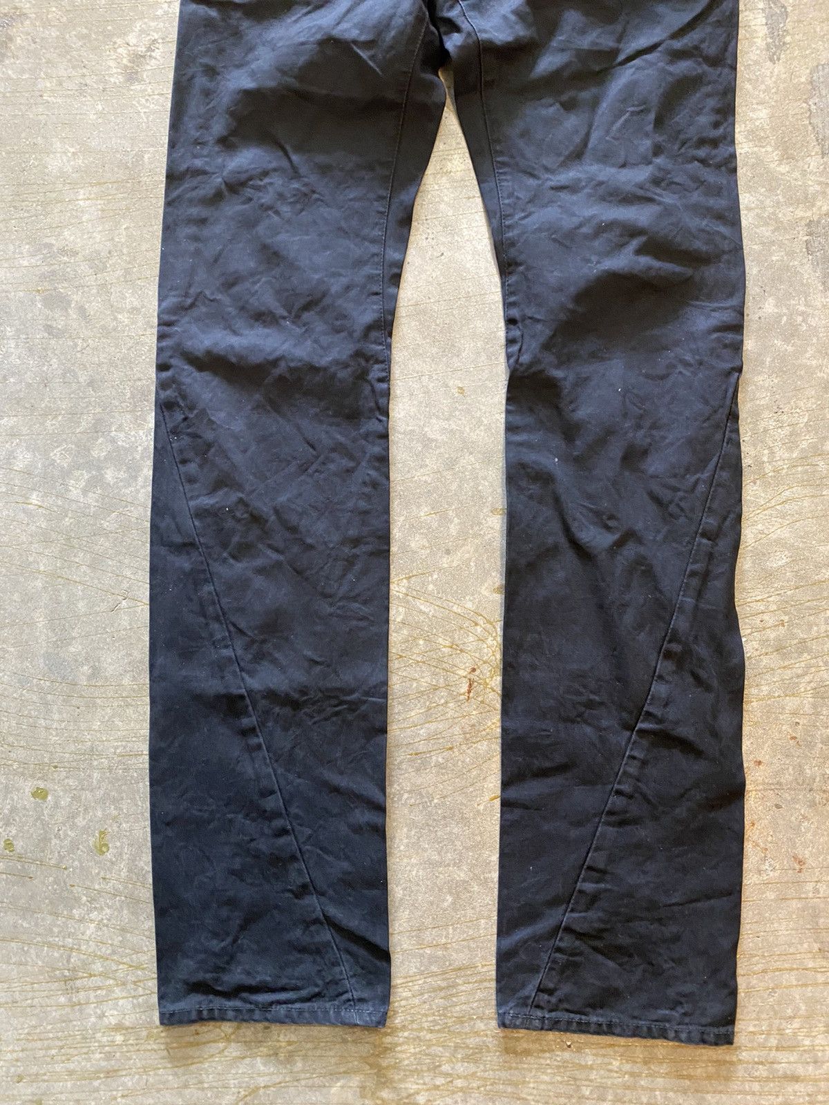 Attachment × Kazuyuki Kumagai Attachment Black twist cut pants Size US 29 - 4 Thumbnail