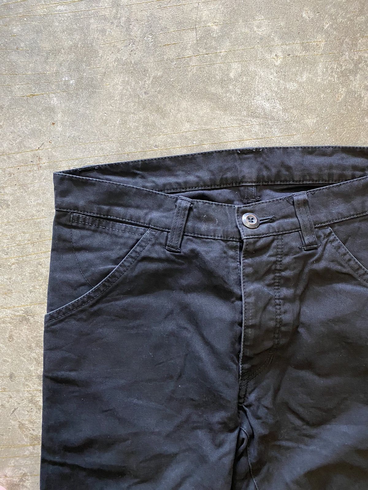 Attachment × Kazuyuki Kumagai Attachment Black twist cut pants Size US 29 - 6 Thumbnail