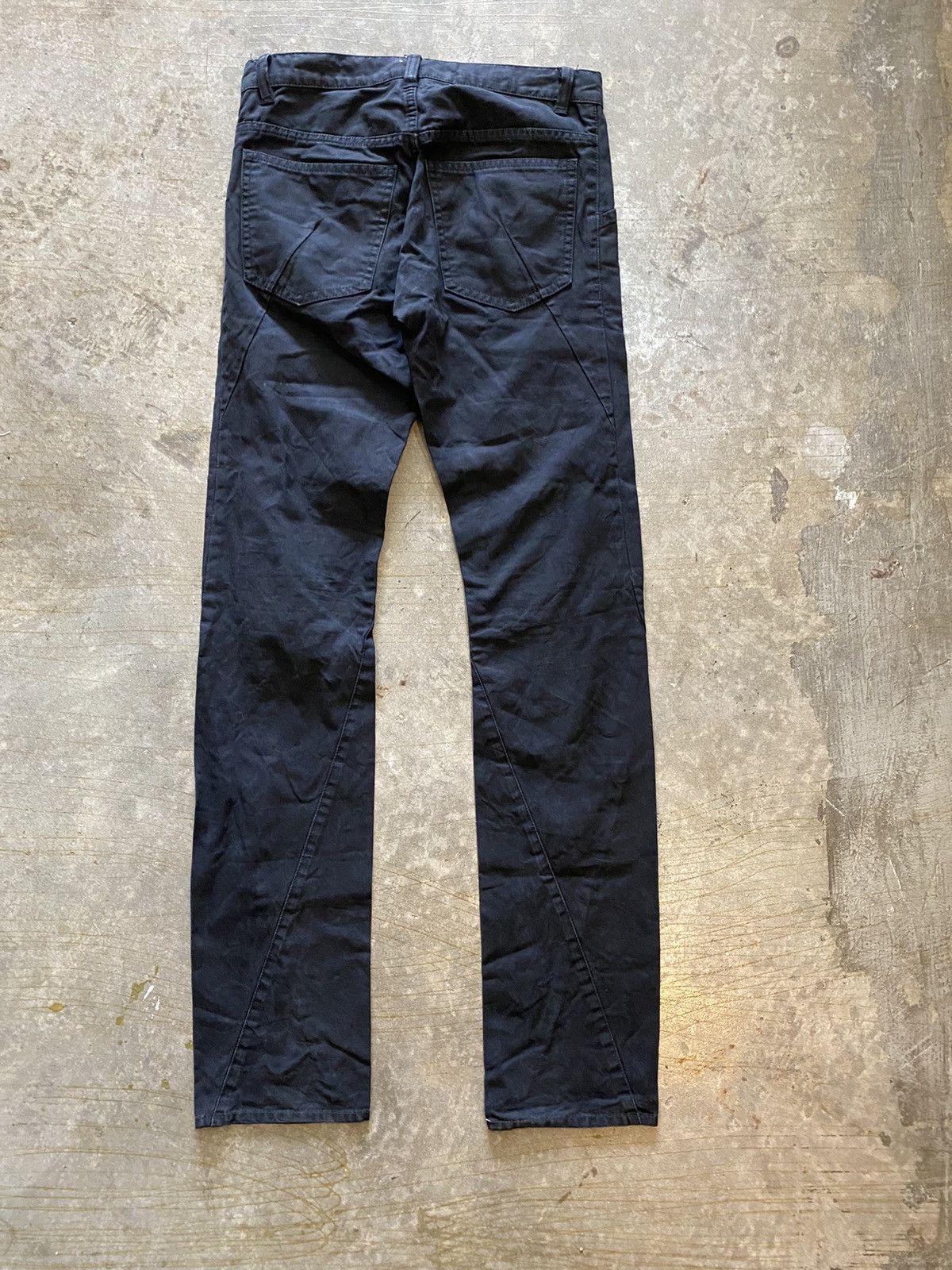 Attachment × Kazuyuki Kumagai Attachment Black twist cut pants Size US 29 - 7 Thumbnail