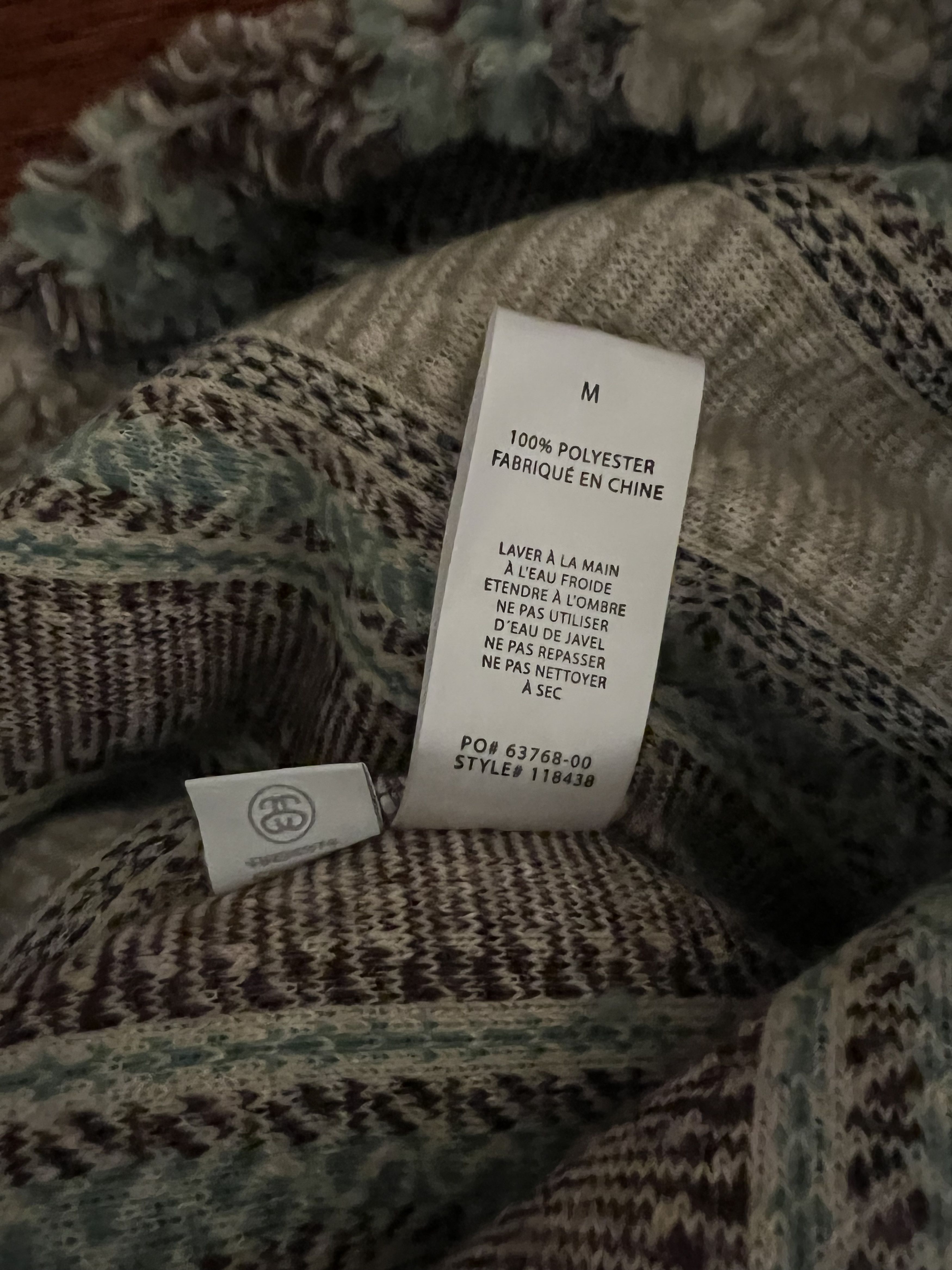 Stussy 💚 SS21 Stussy Sherpa Fleece Hoodie Medium NEW Size US M / EU 48-50 / 2 - 7 Thumbnail
