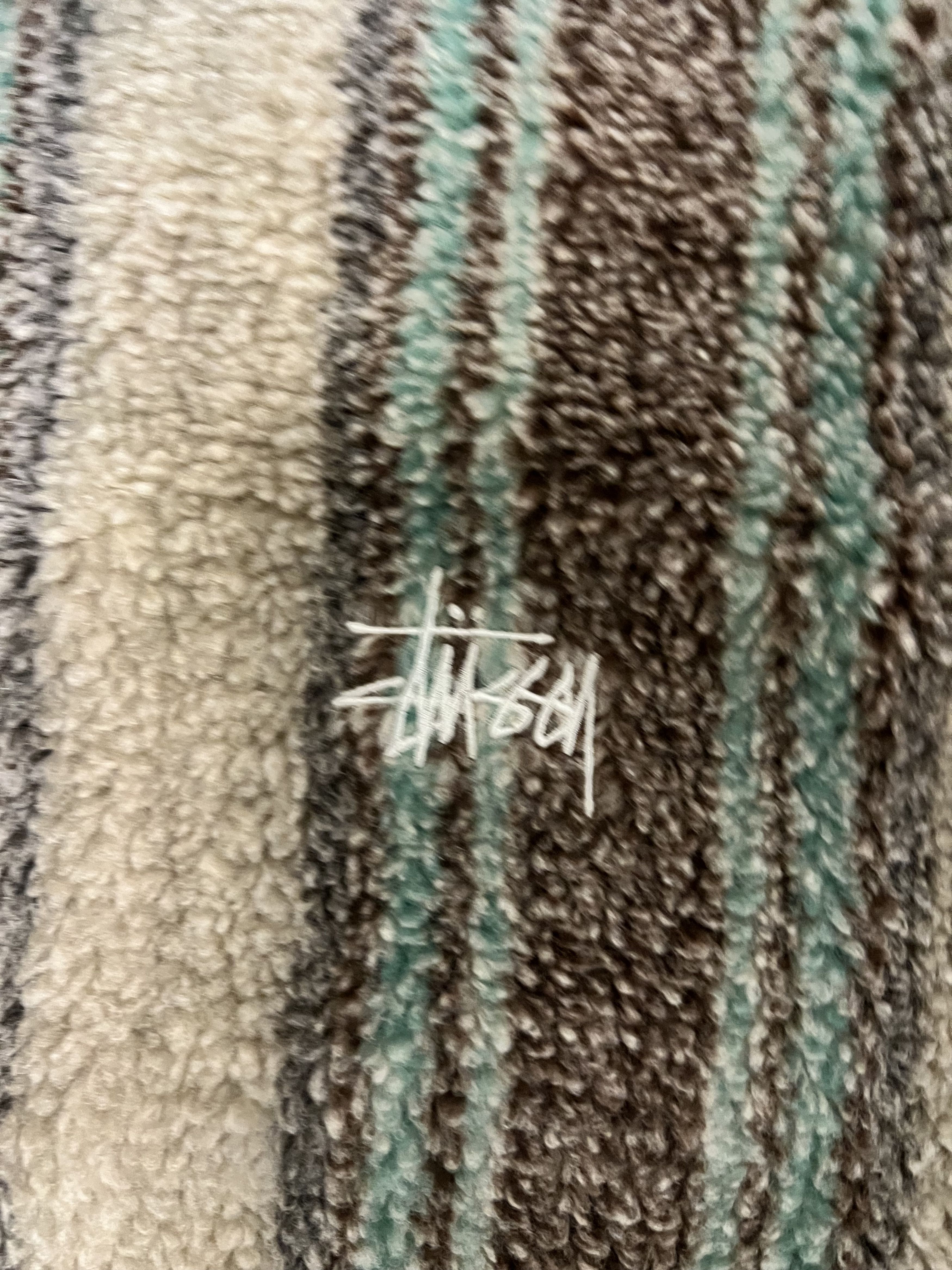 Stussy 💚 SS21 Stussy Sherpa Fleece Hoodie Medium NEW Size US M / EU 48-50 / 2 - 5 Thumbnail