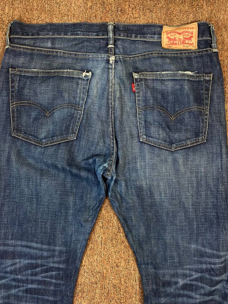 Levi's levis 508 regular tapered distressed denim Size US 39 - 4 Thumbnail